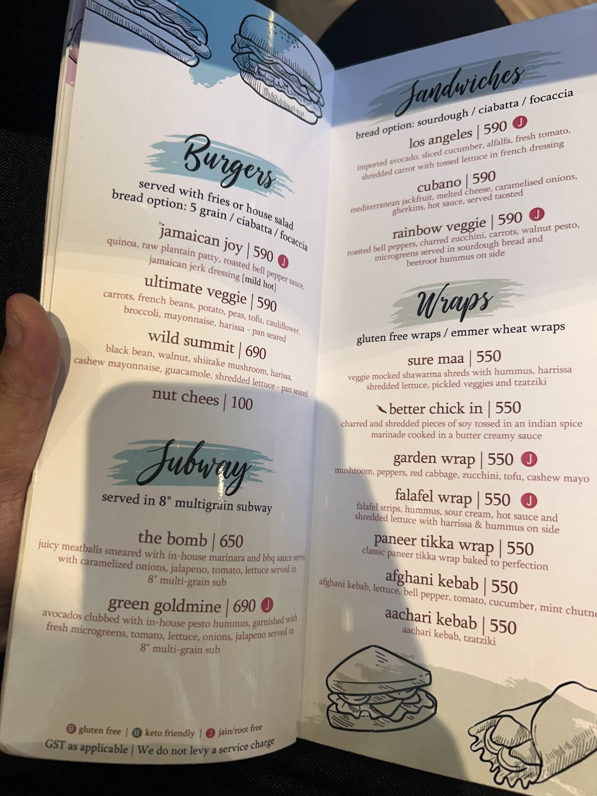 Earth Cafe @ Juhu menu