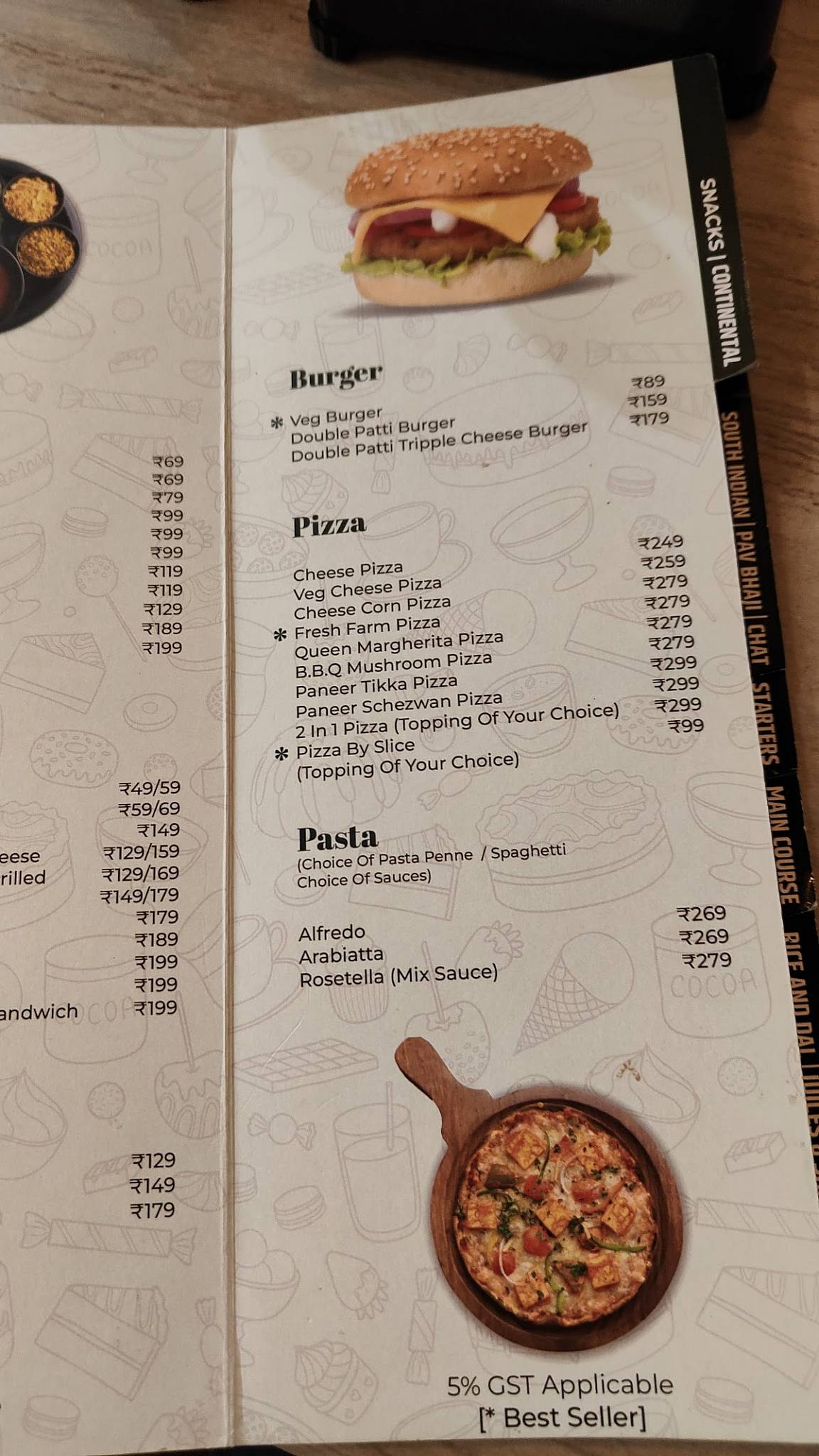 Green Bakes & Restaurant menu