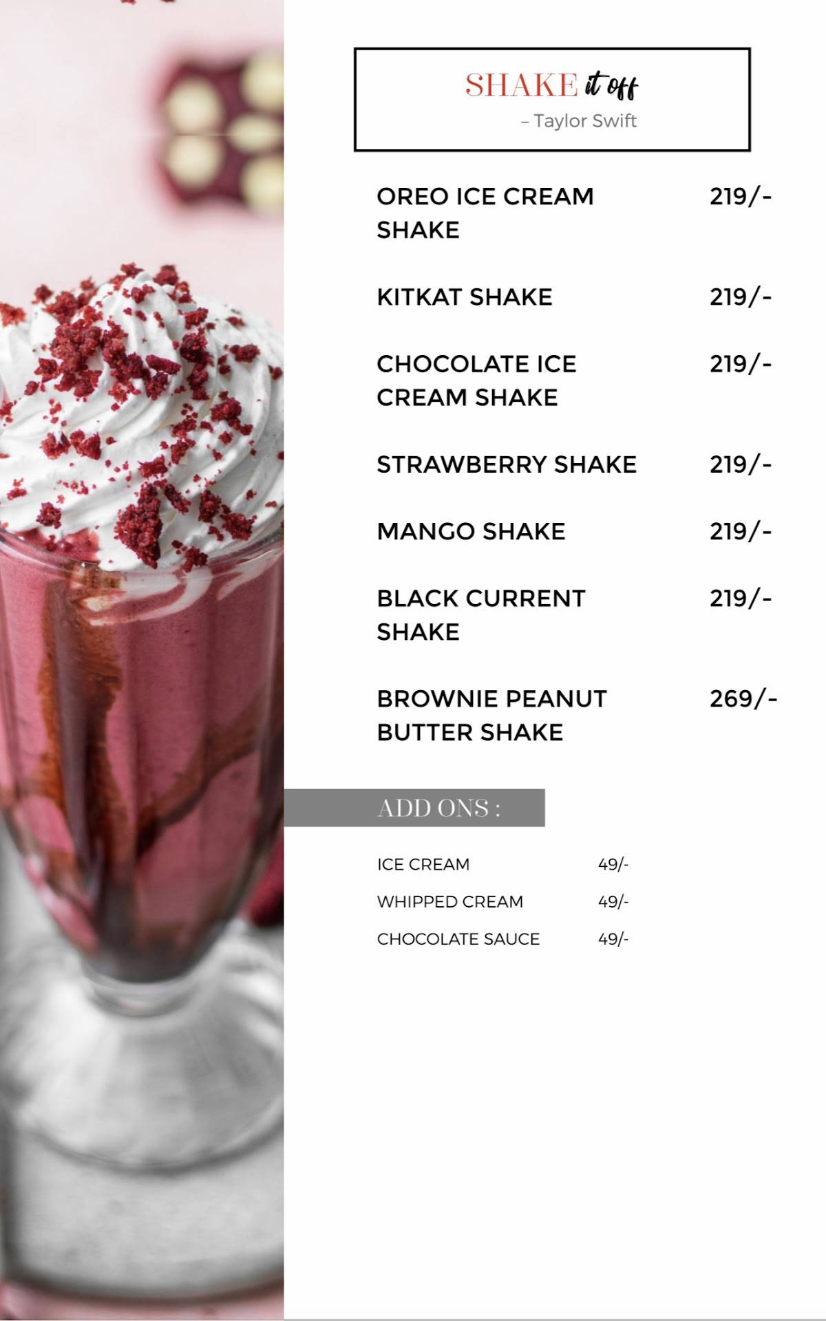 HODOL'S menu