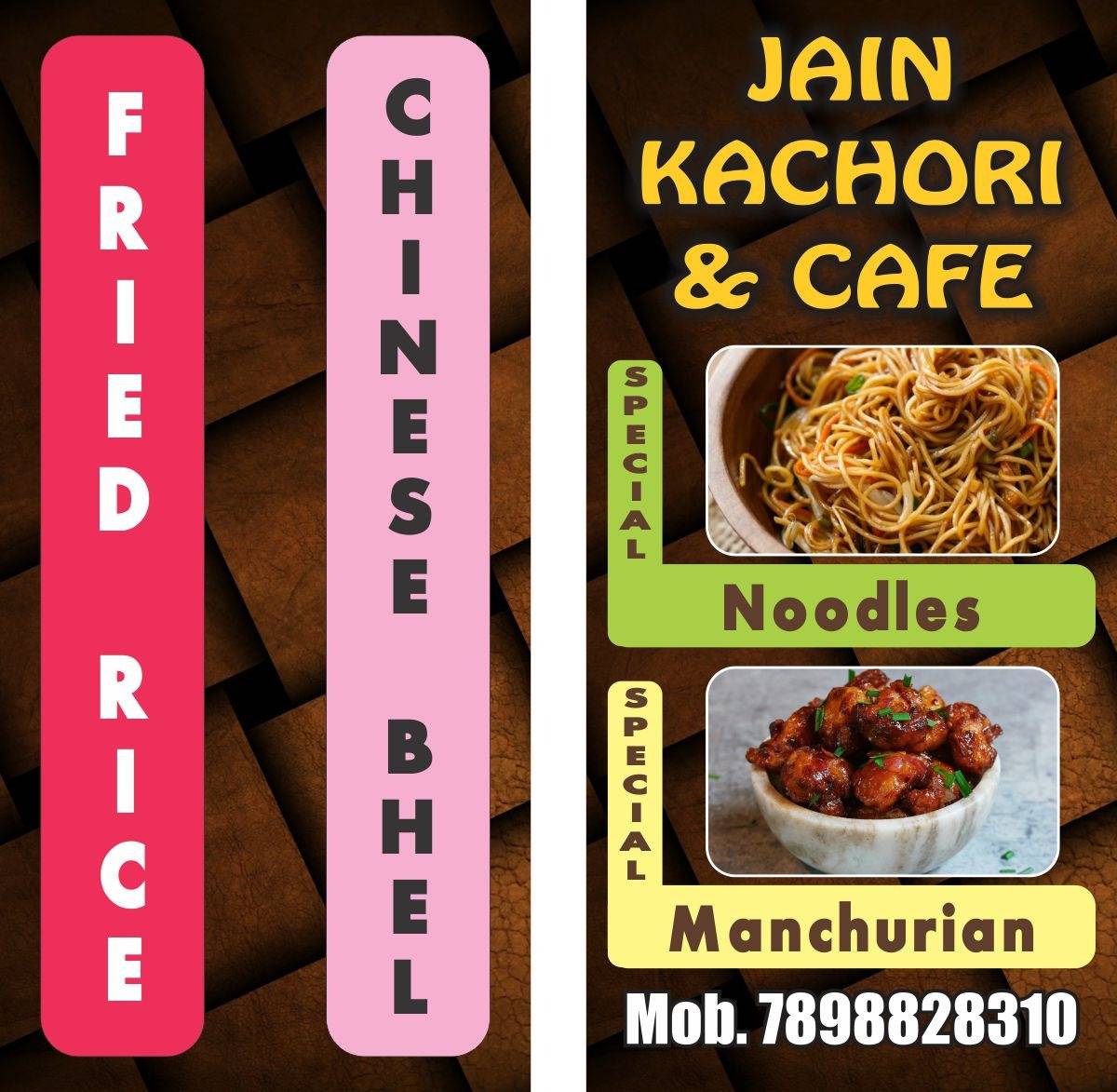 Jain Kachori Cafe menu