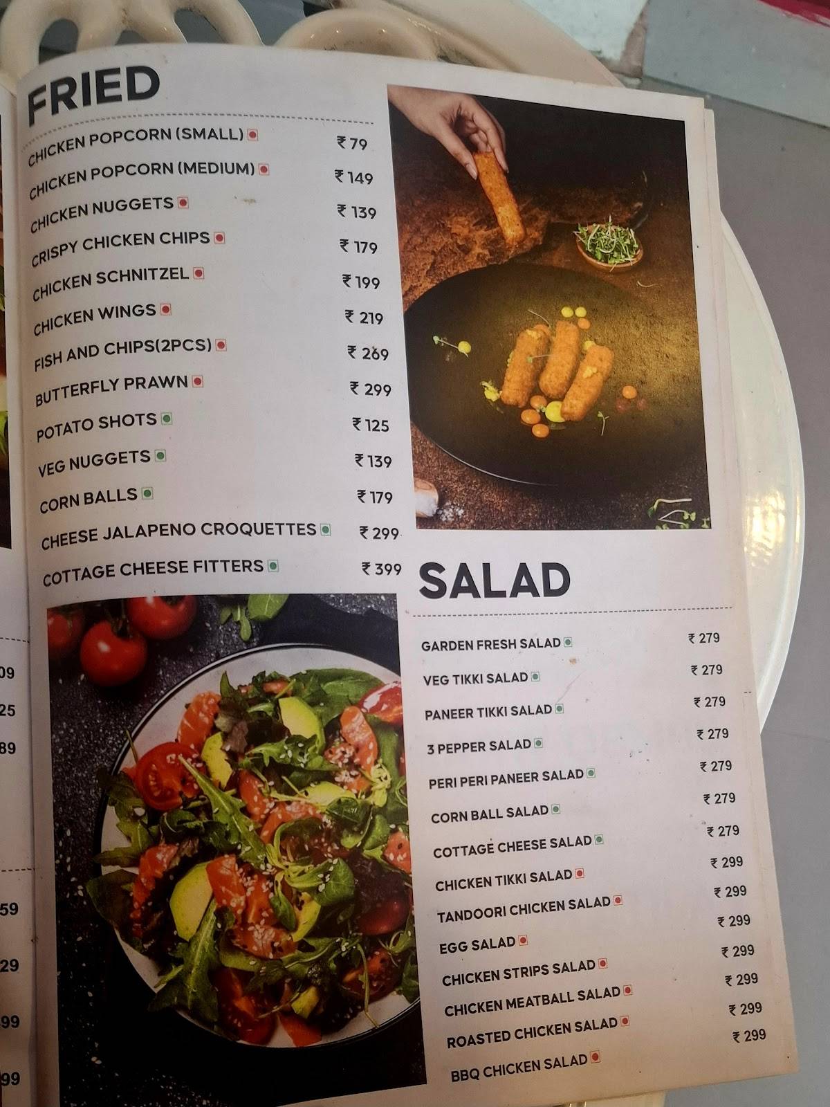 Cafe MQXT menu