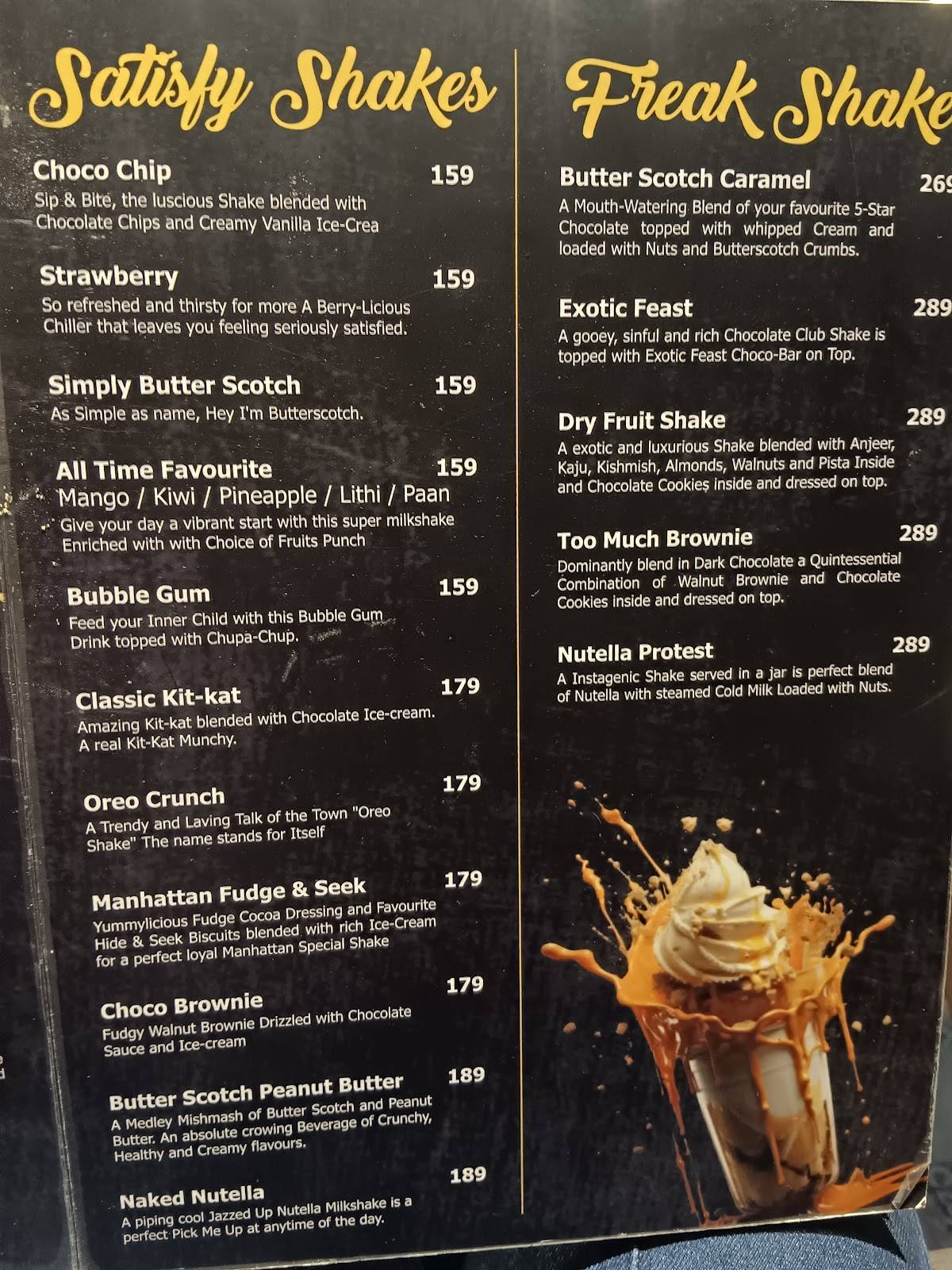 Cafe Manhattan menu