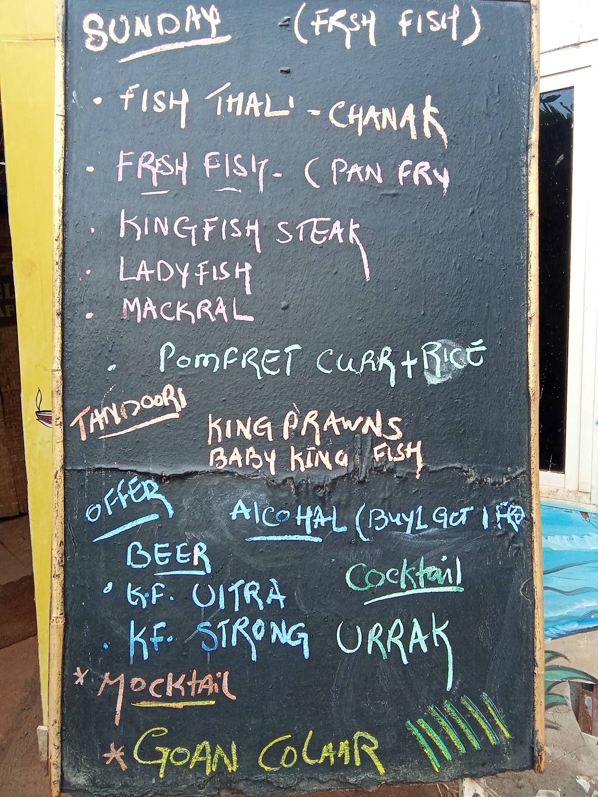 Cafe Morjim menu
