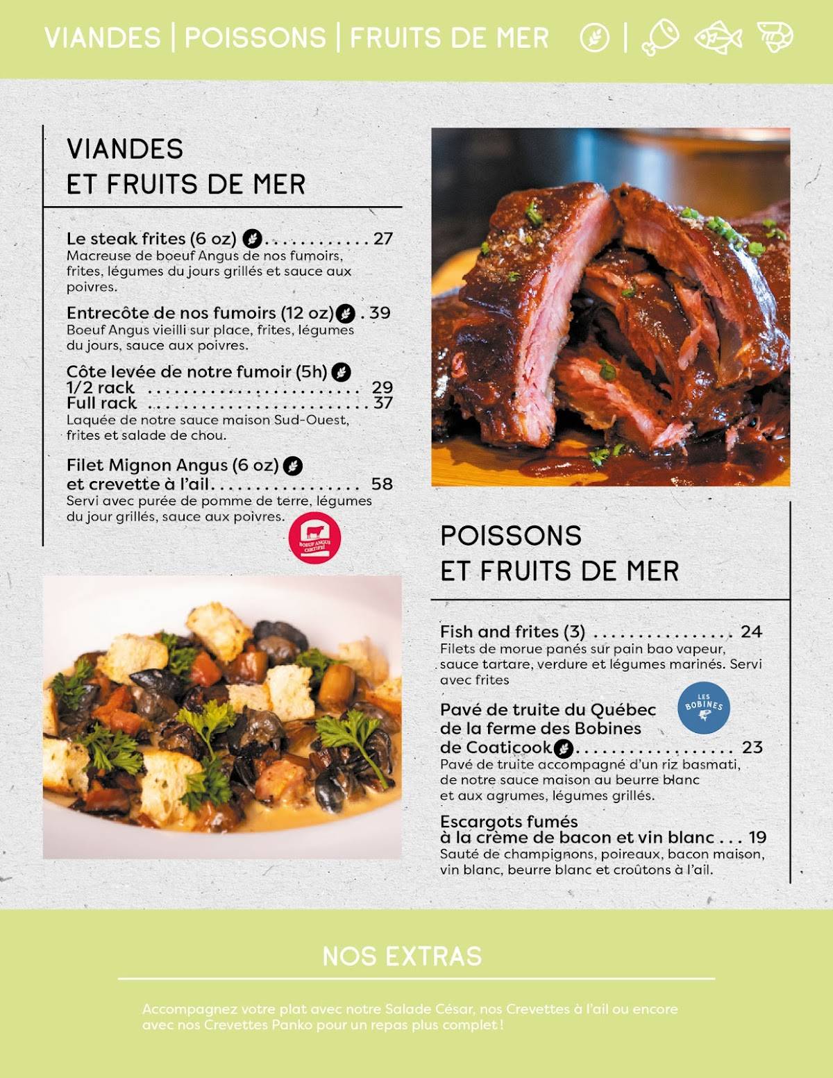 Menu de Musi-Café