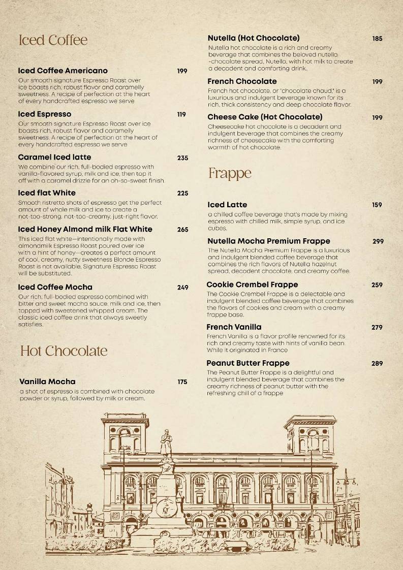Social Blend Motavarachha menu
