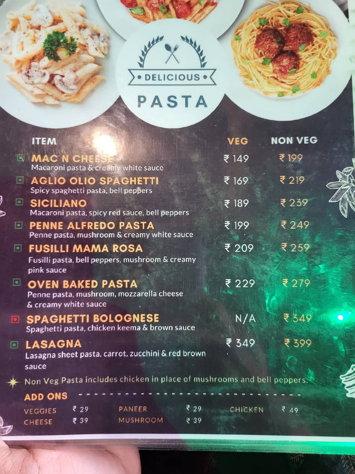 Cafe Tatva Berhampur menu