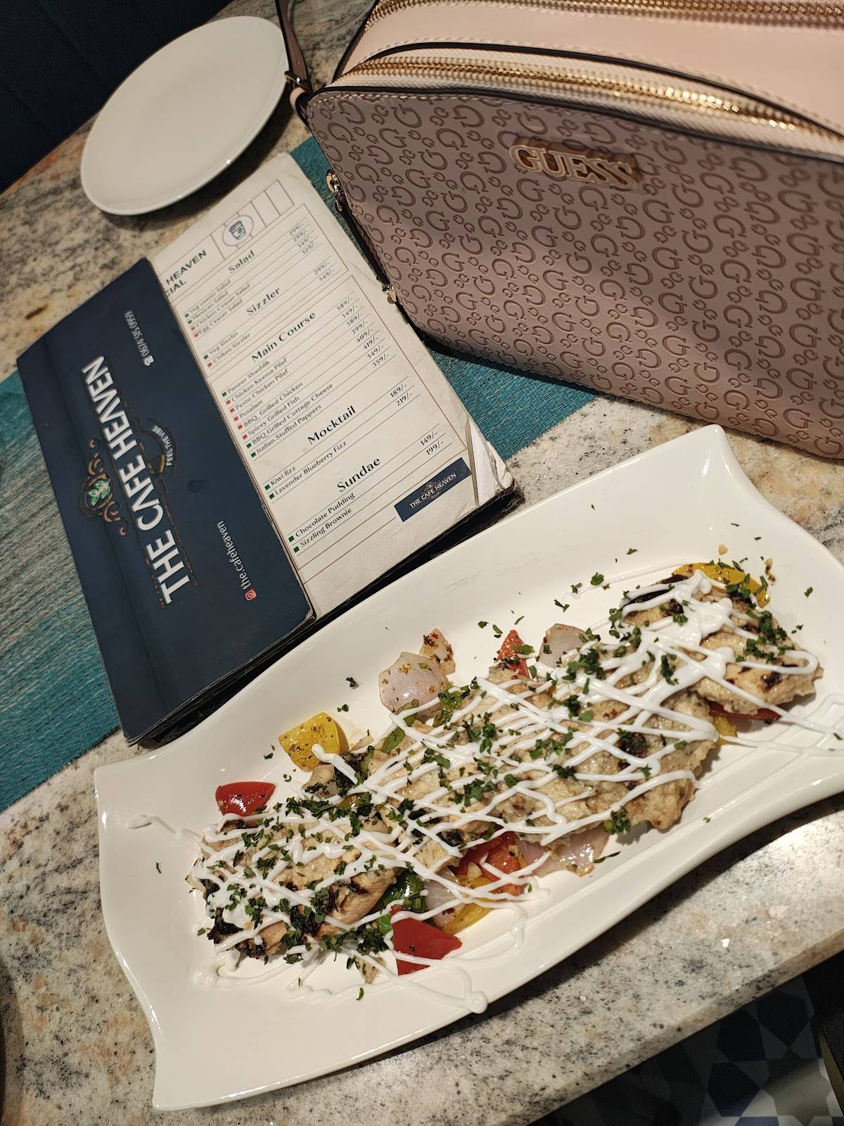 The Cafe Heaven menu