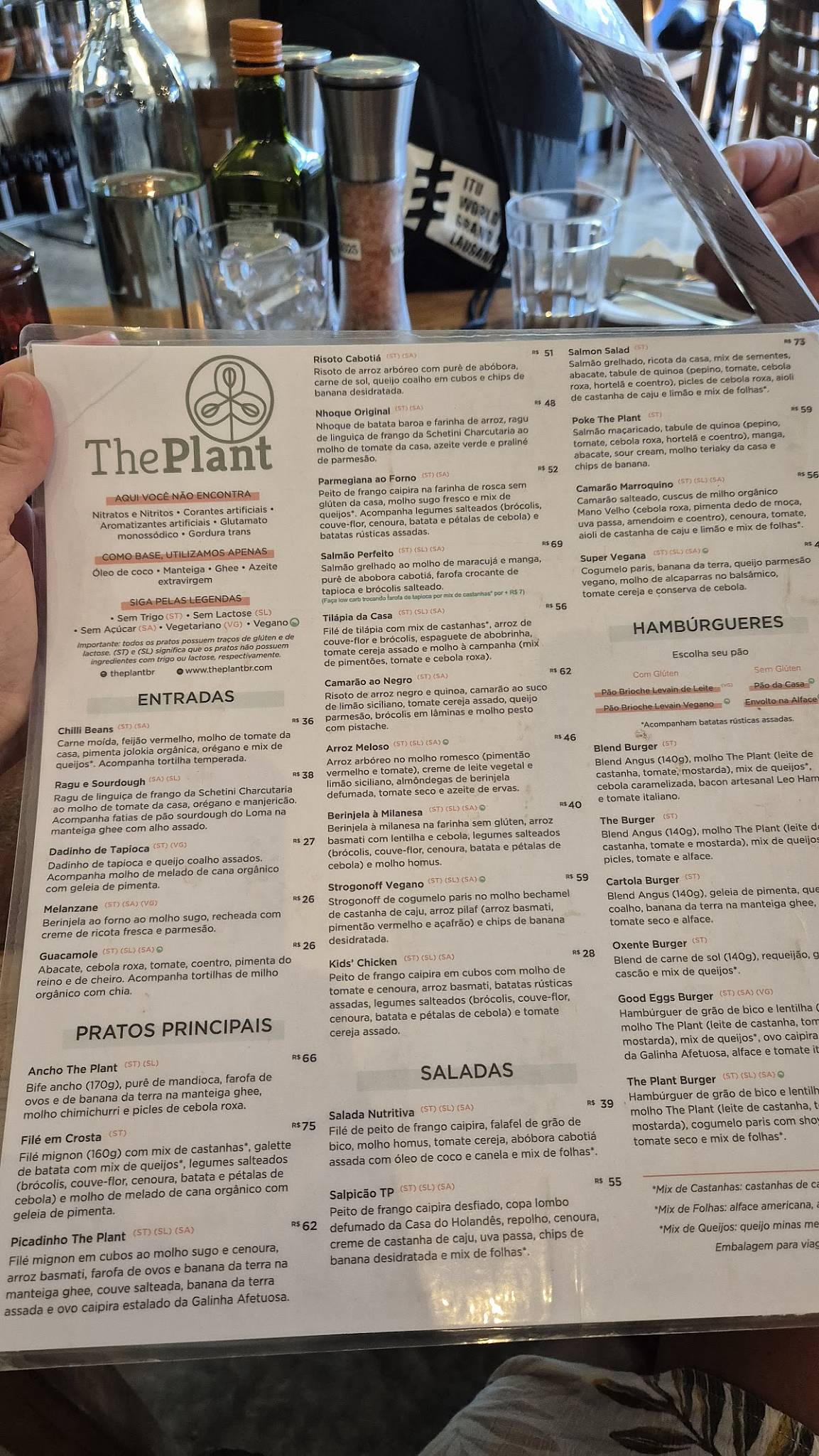 The Plant - Asa Sul cardápio