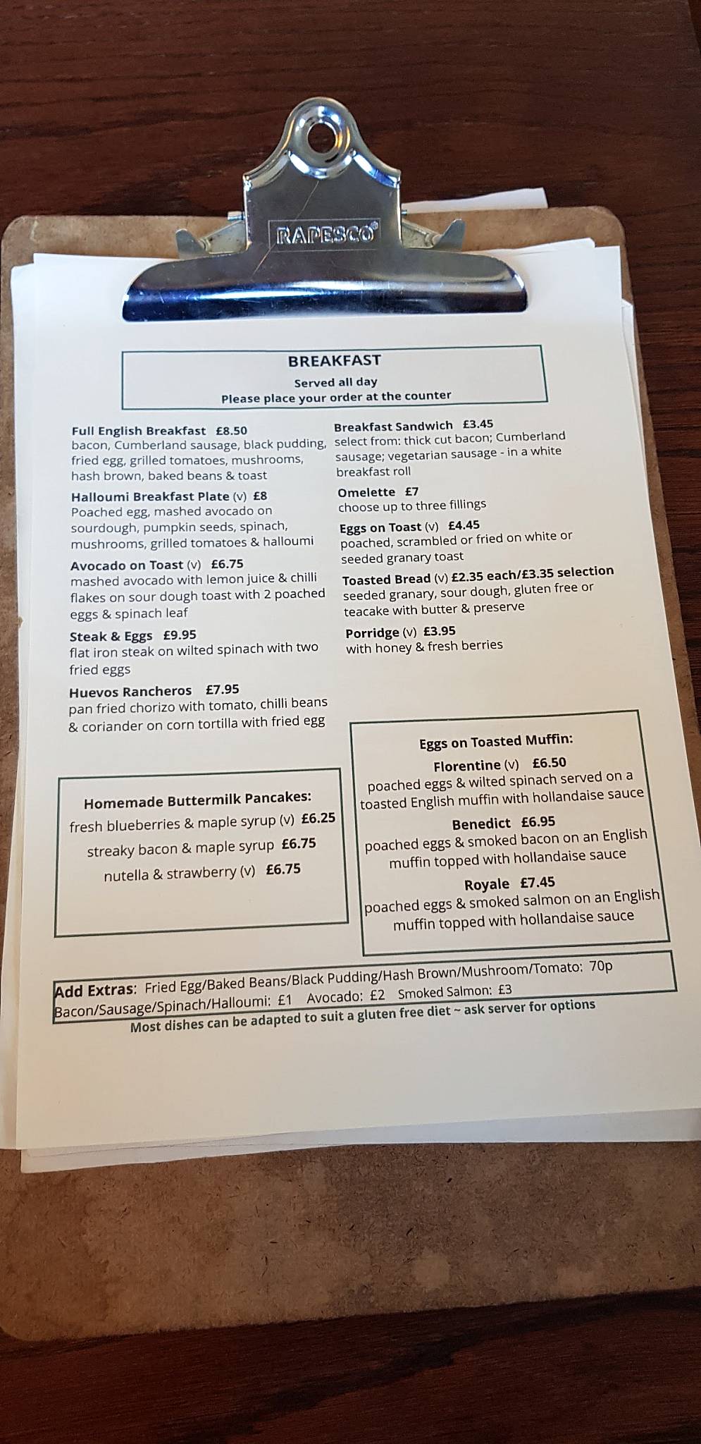 Menu at Willi's Cafe Jesmond., Newcastle upon Tyne