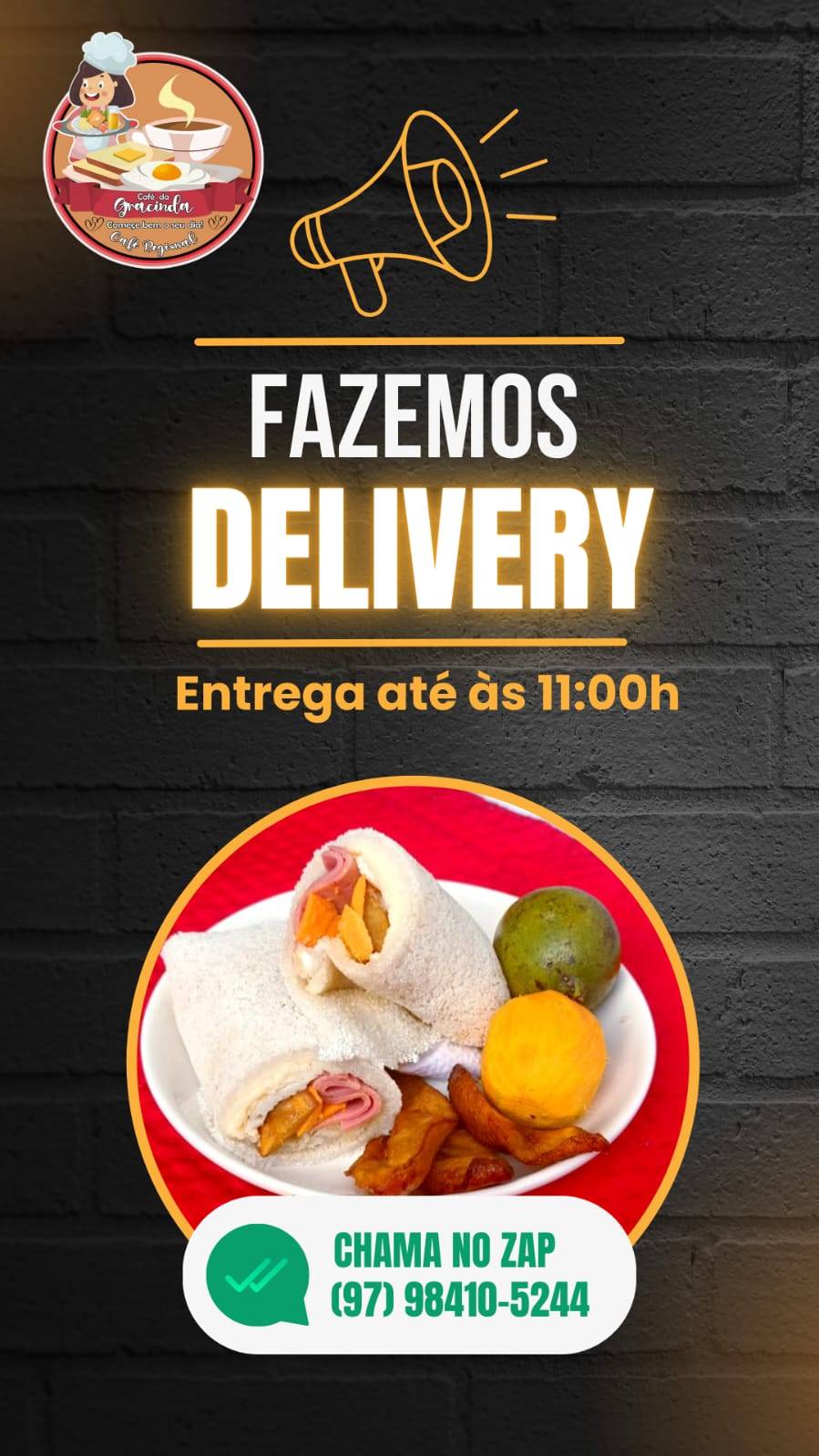 Café da Gracinda cardápio