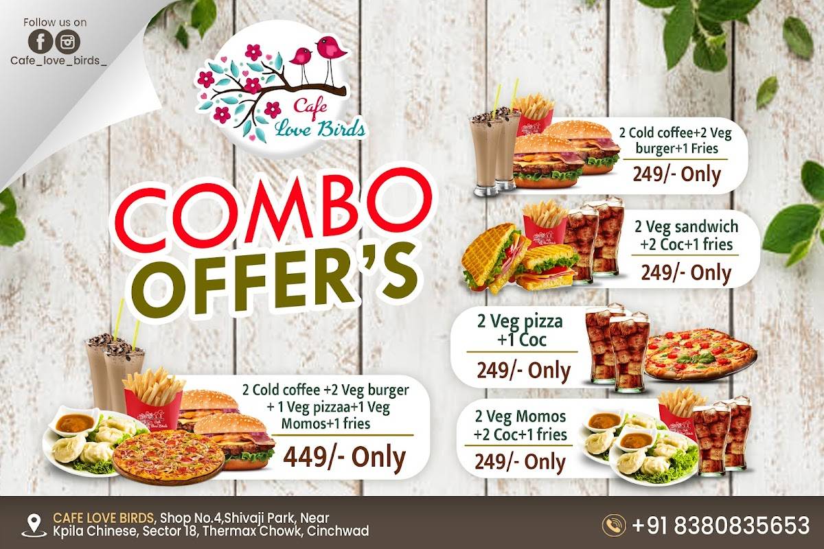 Cafe love birds ️ menu