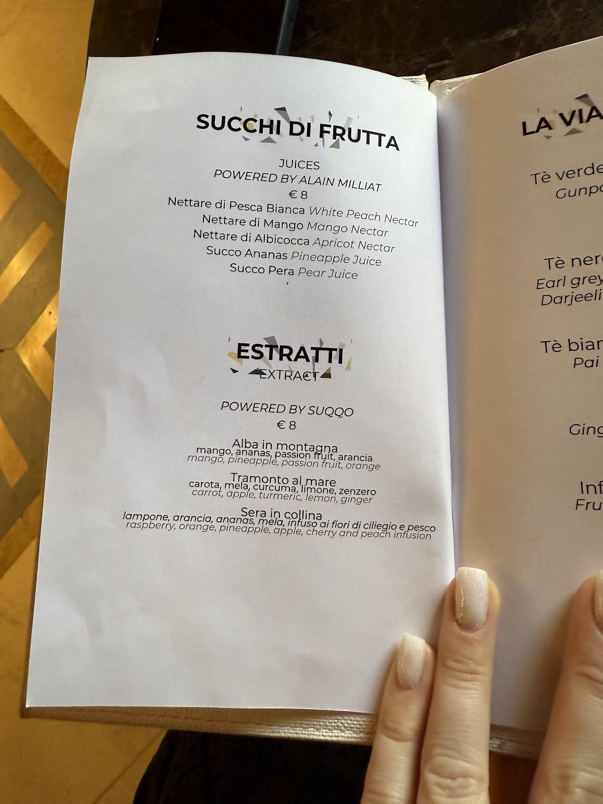 Menu di Caffè San Carlo 