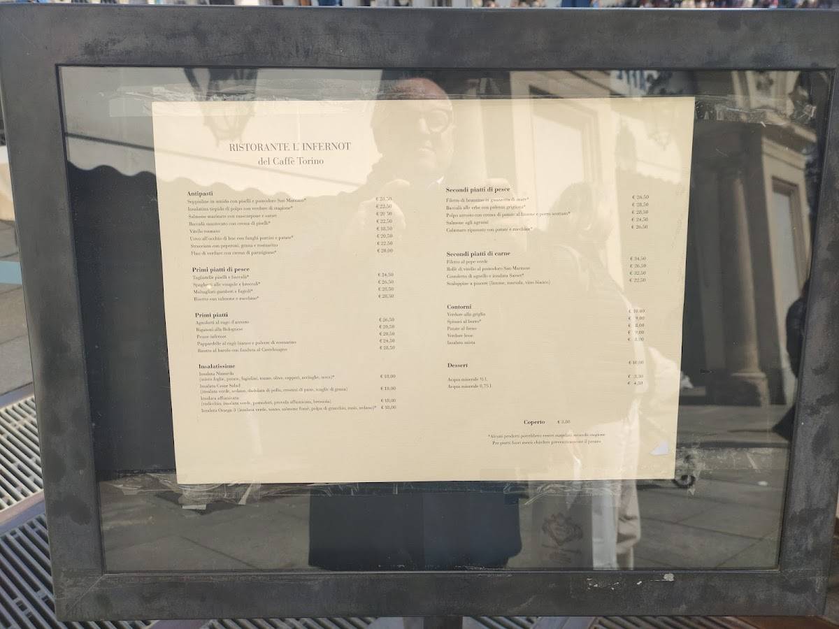 Menu di Caffe' Torino 
