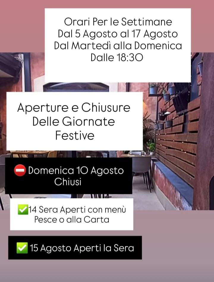 Menu di Calice Bistrò 