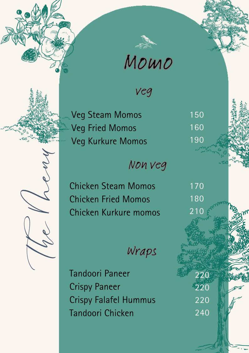 California Cake Cafe menu