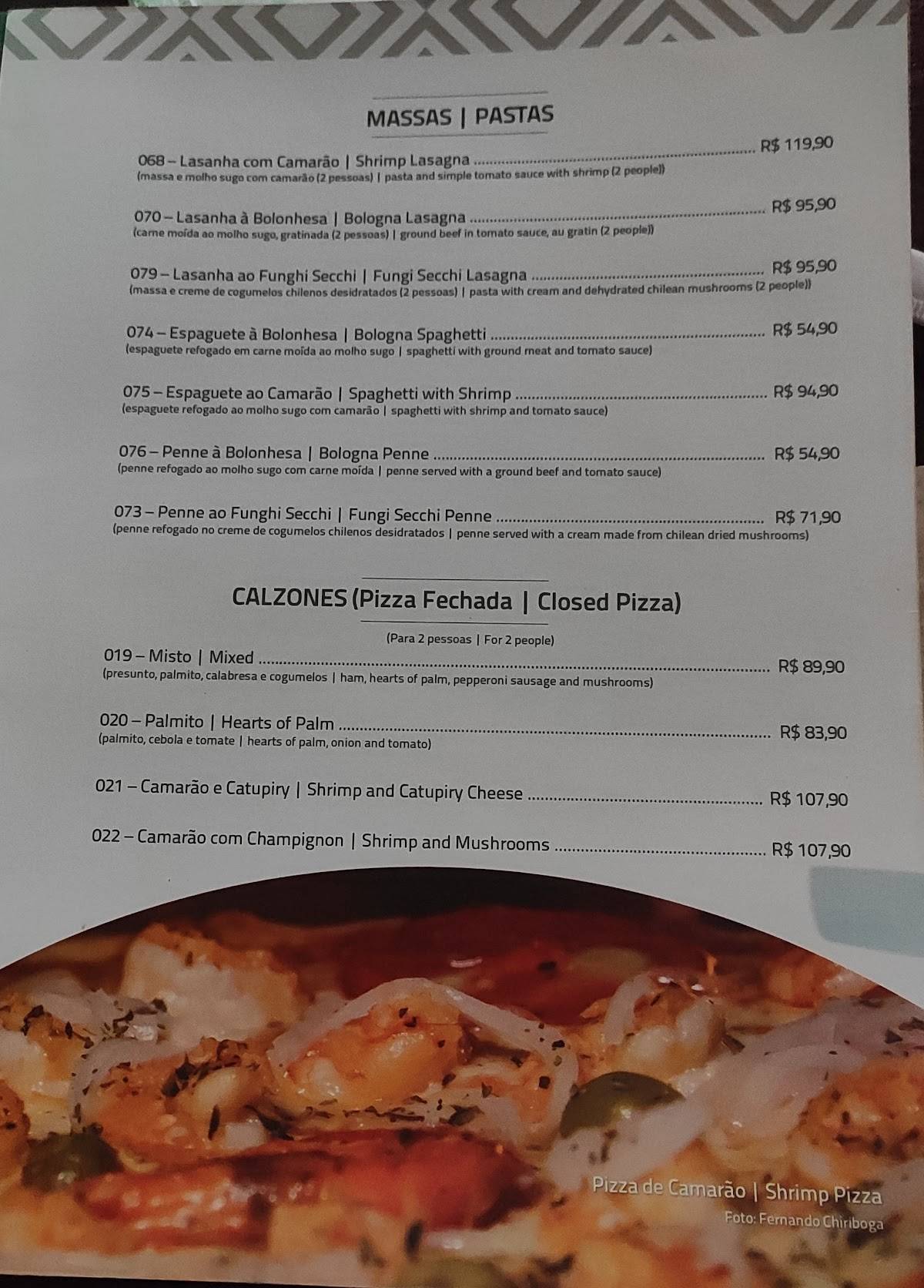 Calígula cardápio