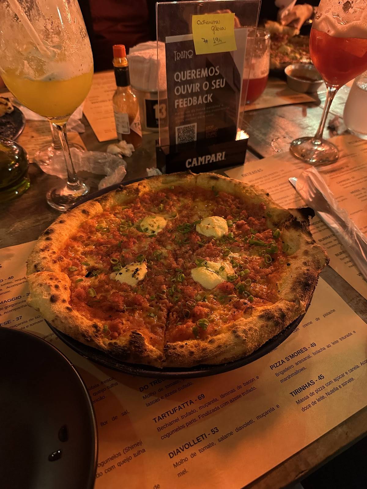 Tratto Pizza Bar - Cambui cardápio