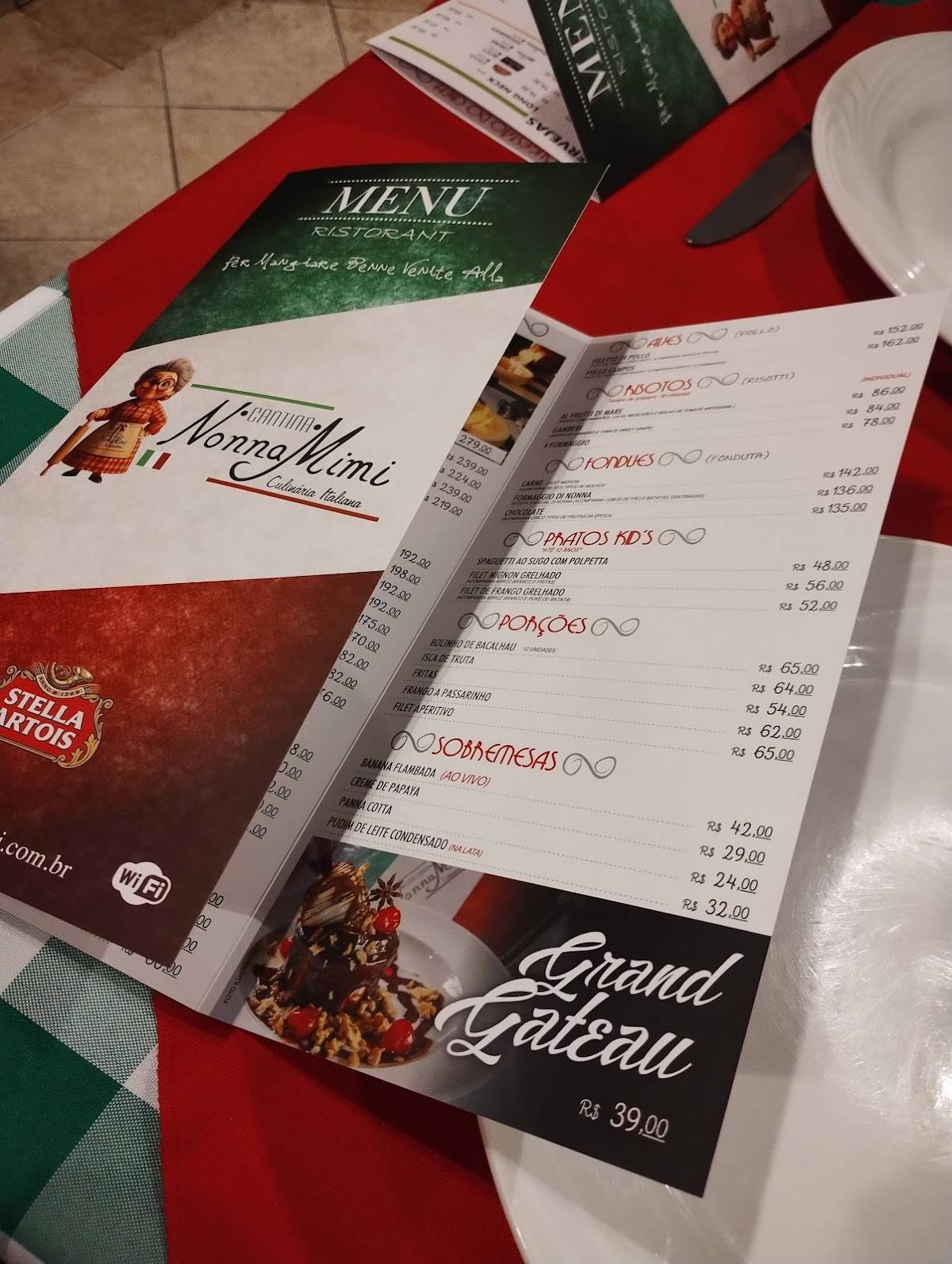 Cantina Italiana di Nonna Mimi cardápio