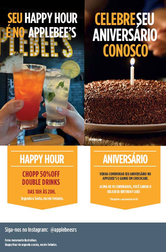 Applebee's - American Grill + Bar cardápio