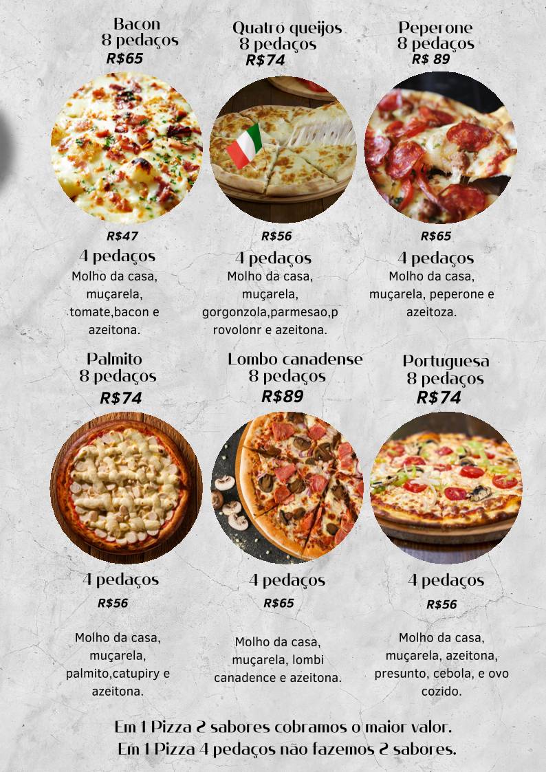 Cantina e Pizzaria Espaguete cardápio