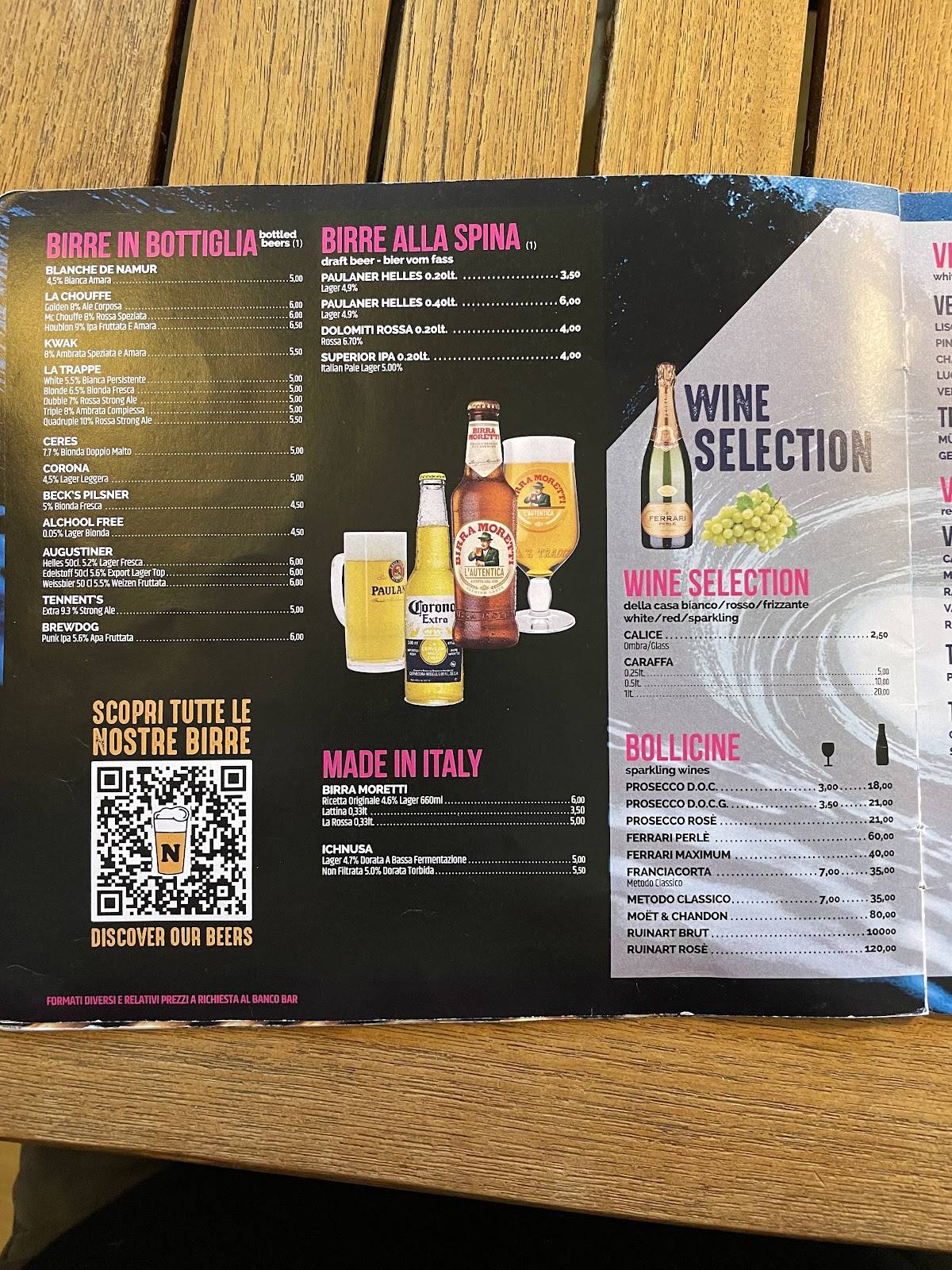 Menu di BAR MOSQUITO 