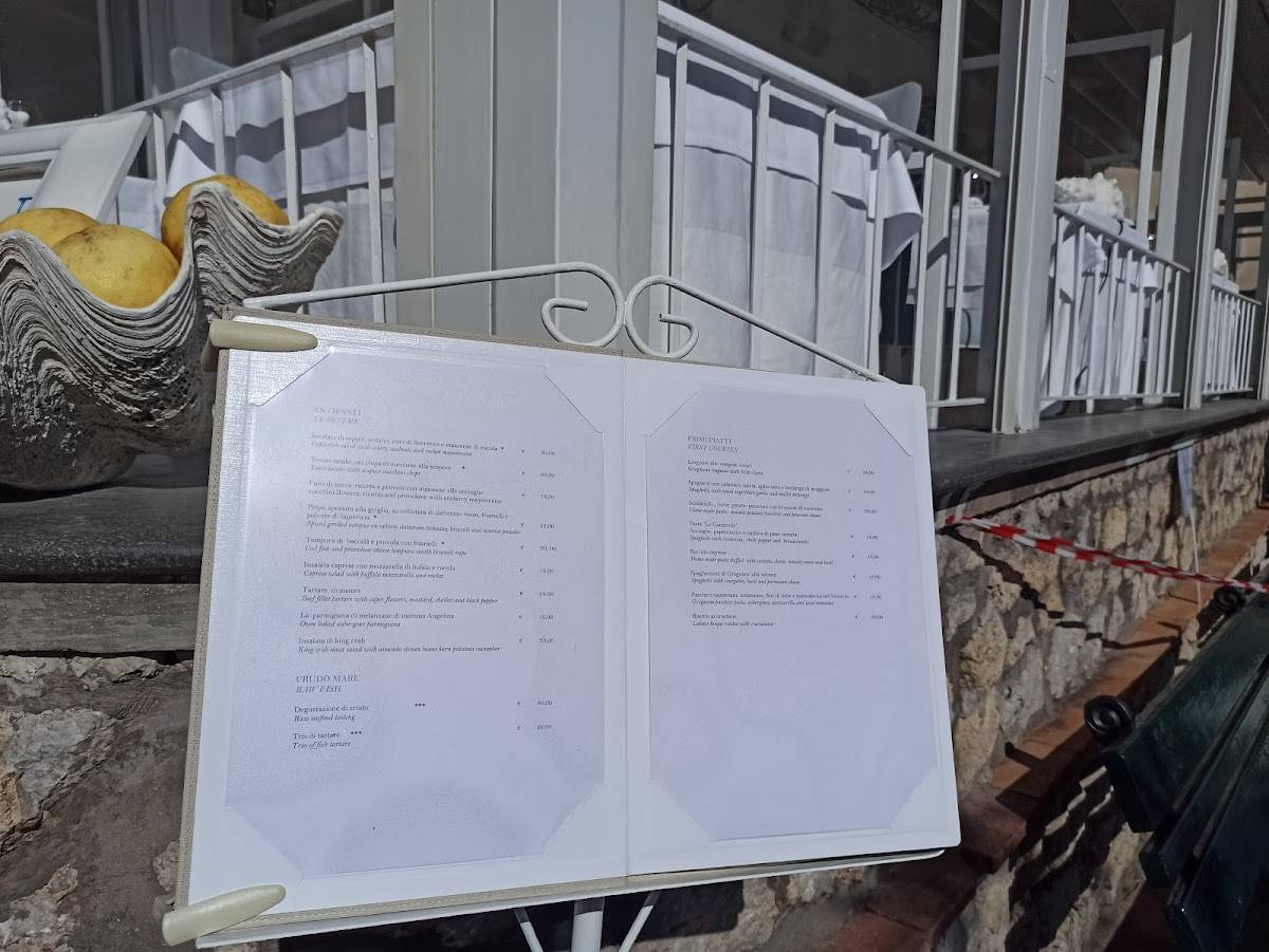 Menu di Le Camerelle 