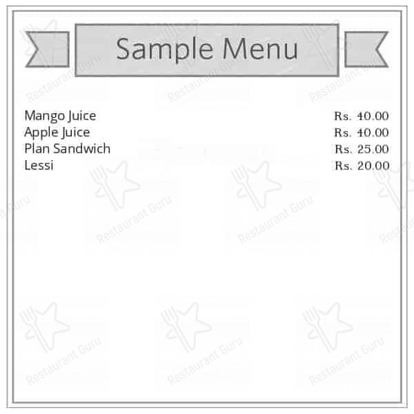 Carasid Bakery menu
