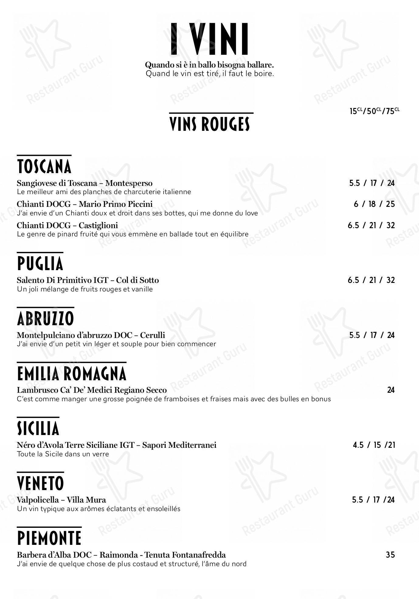 Крафт меню pour Carlotta - Le Clan des Mamma, Pizzas & Cocktails - La Rochelle pub et bar