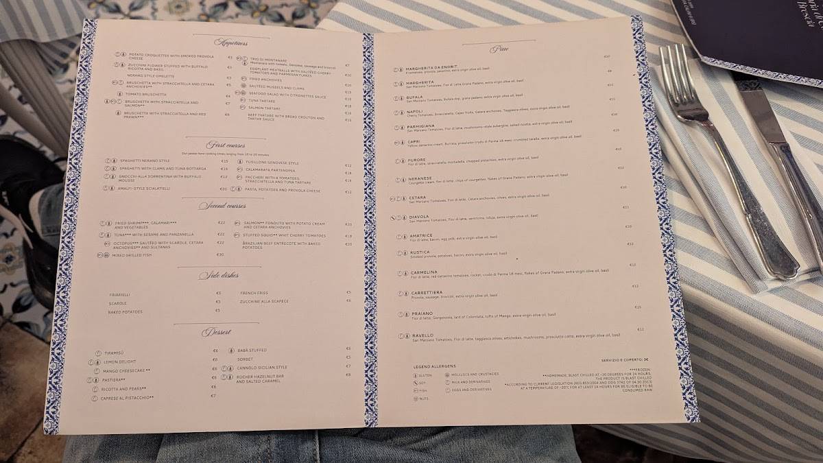 Menu di Carmelina - Brescia 