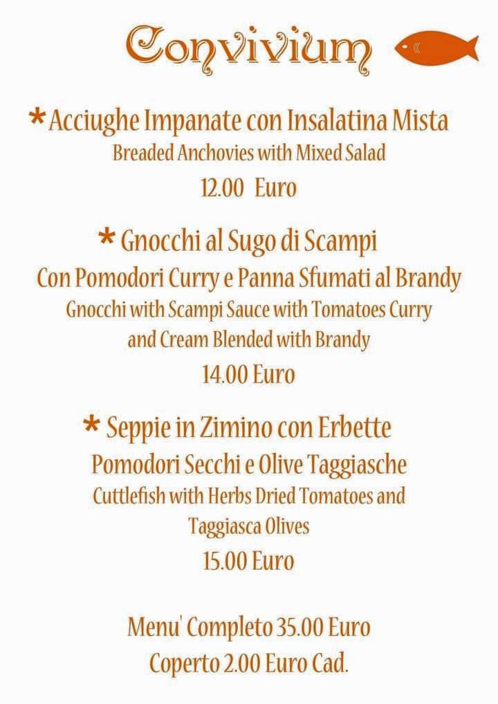 Menu di Carpe Diem 