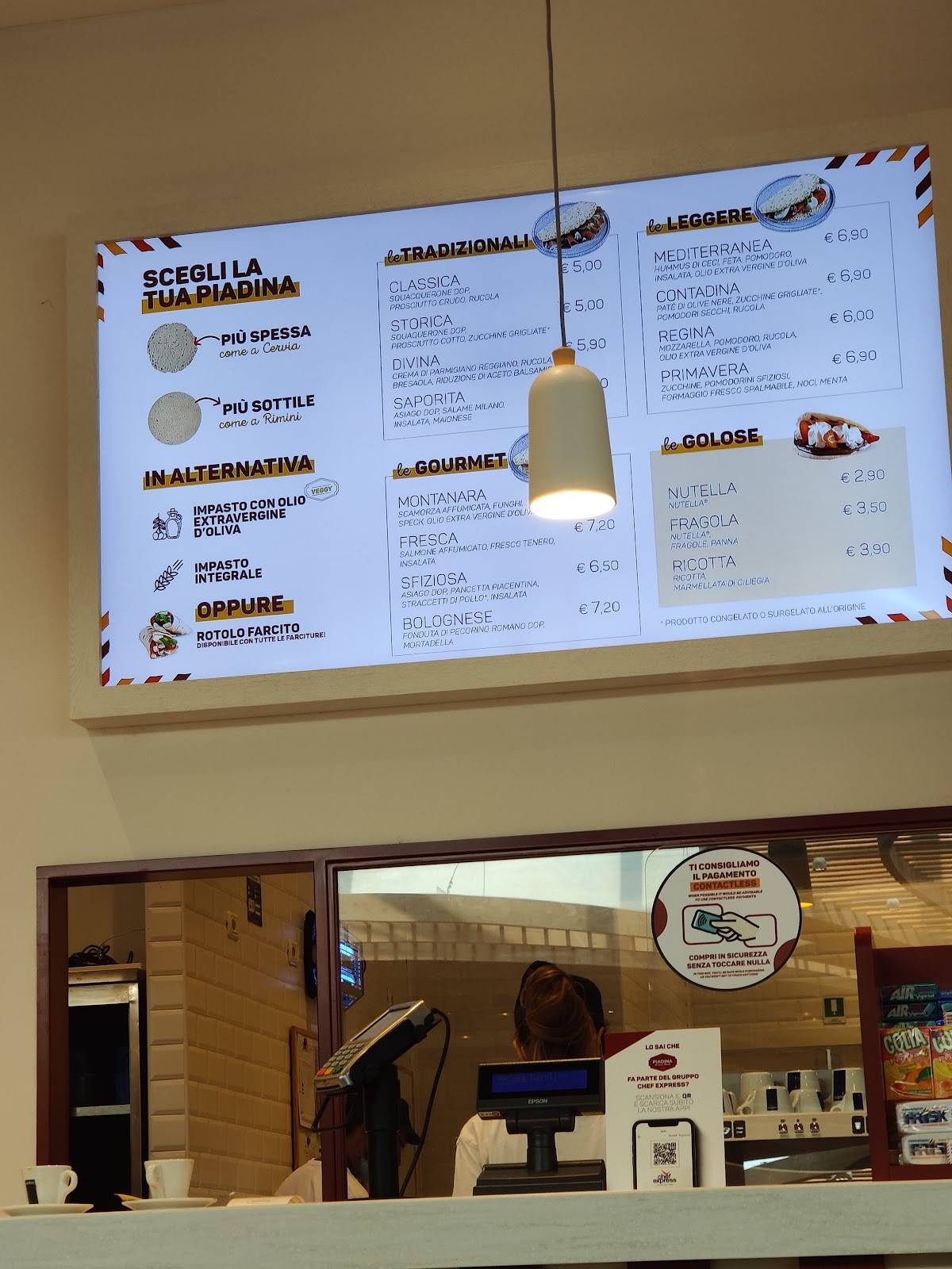 Menu di La Piadina di Casa Maioli - Oriocenter 