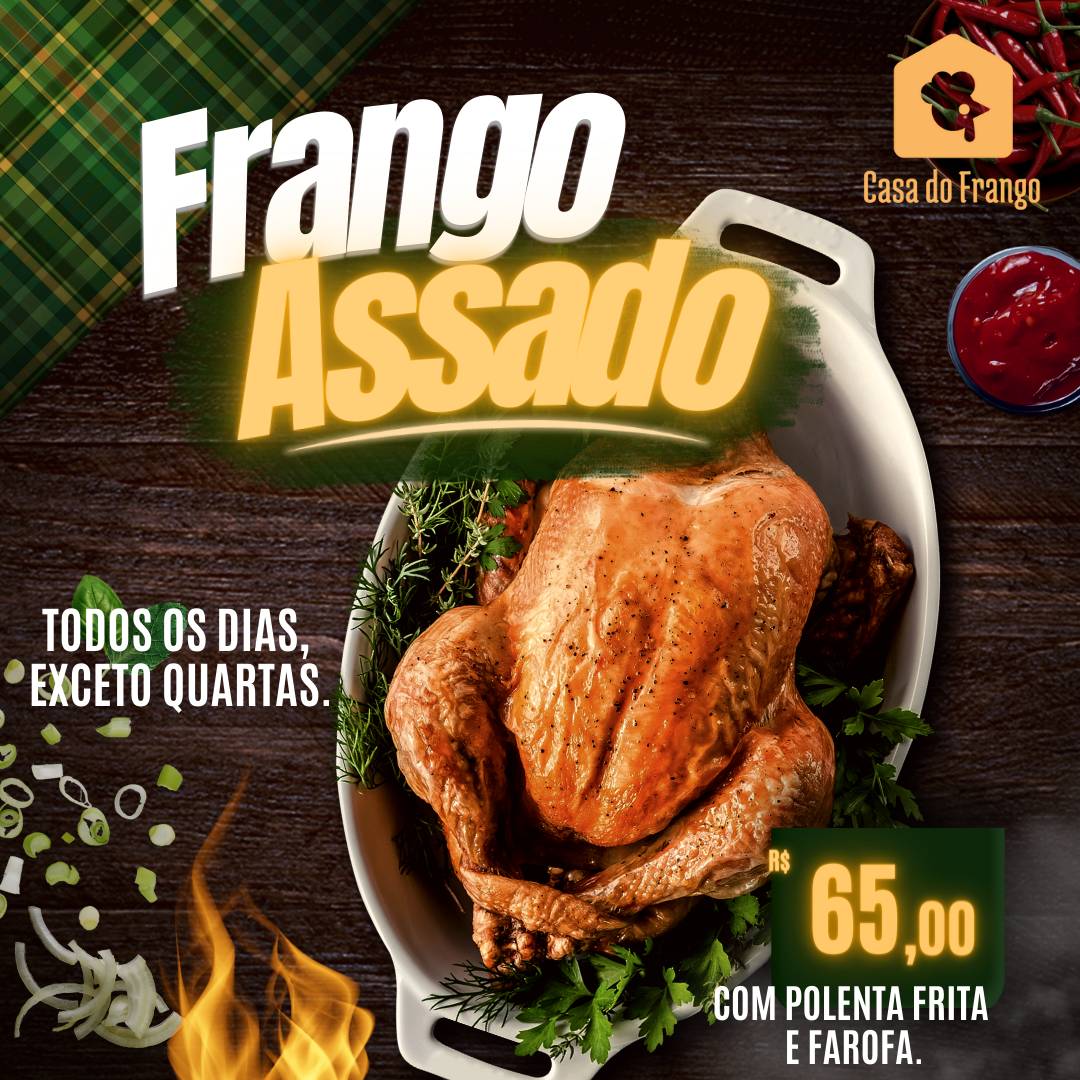 Menu Em Casa Do Frango Delivery De Frango Assado Restaurante Gramado