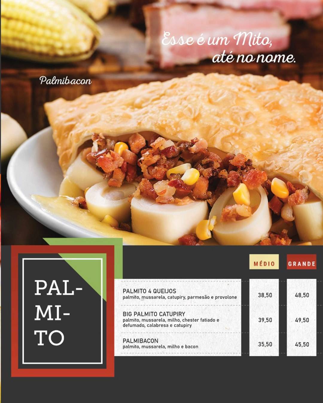 Casa do Pastel cardápio