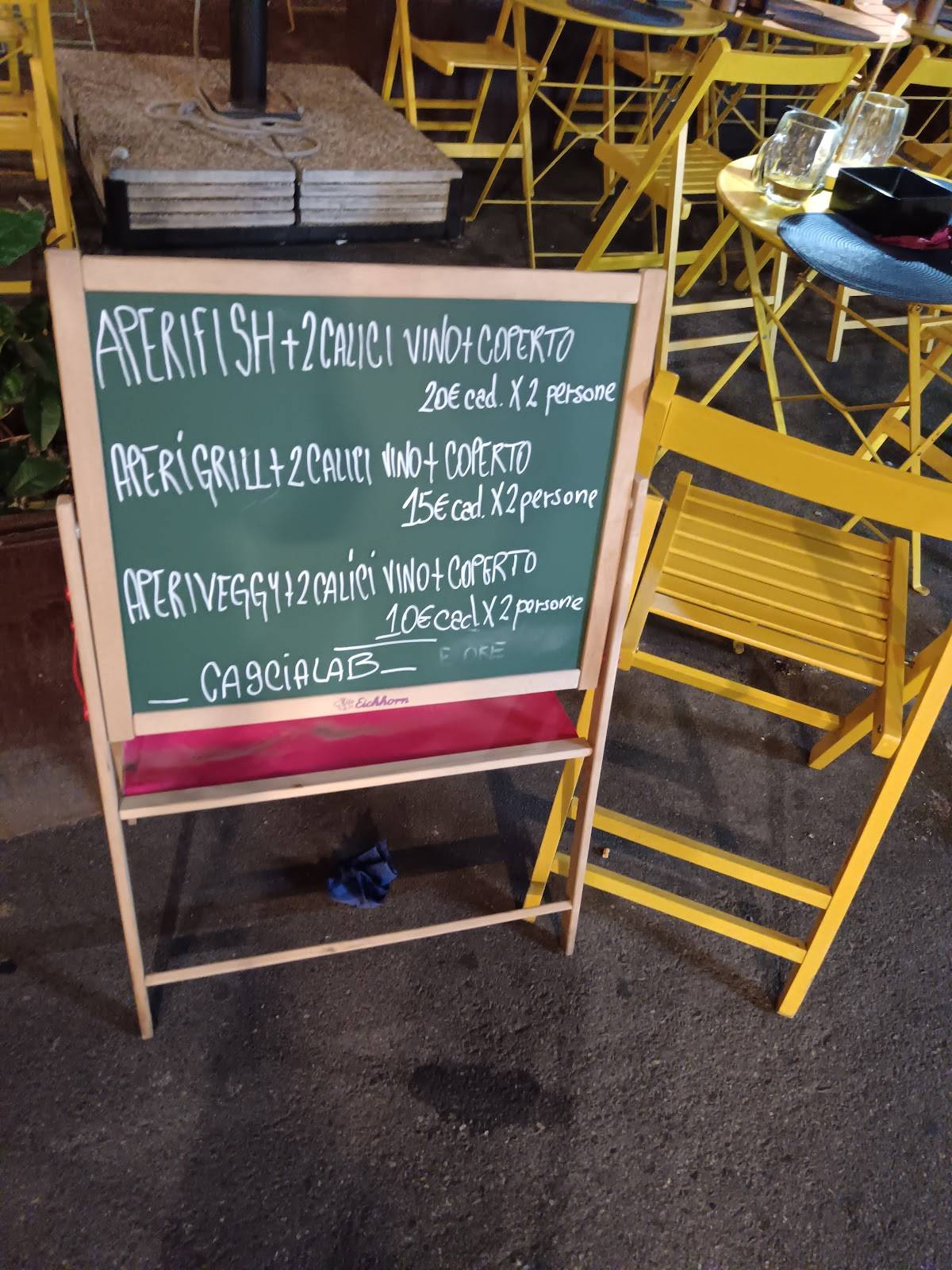 Menu di CasciaLab 