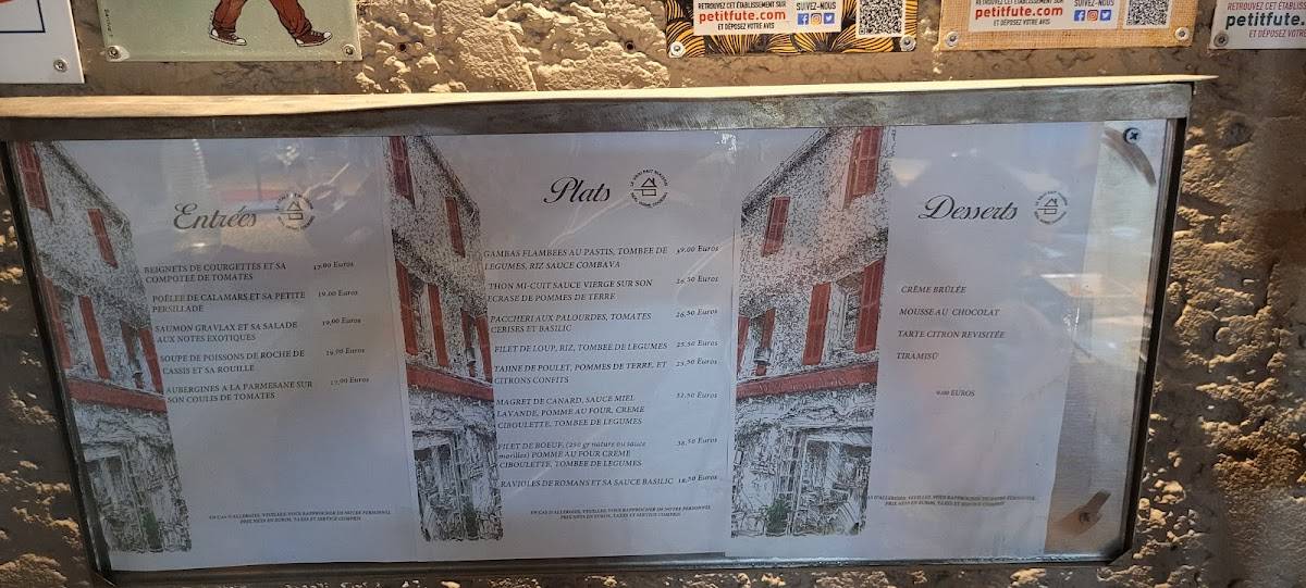 Menu de Restaurant Le Chaudron