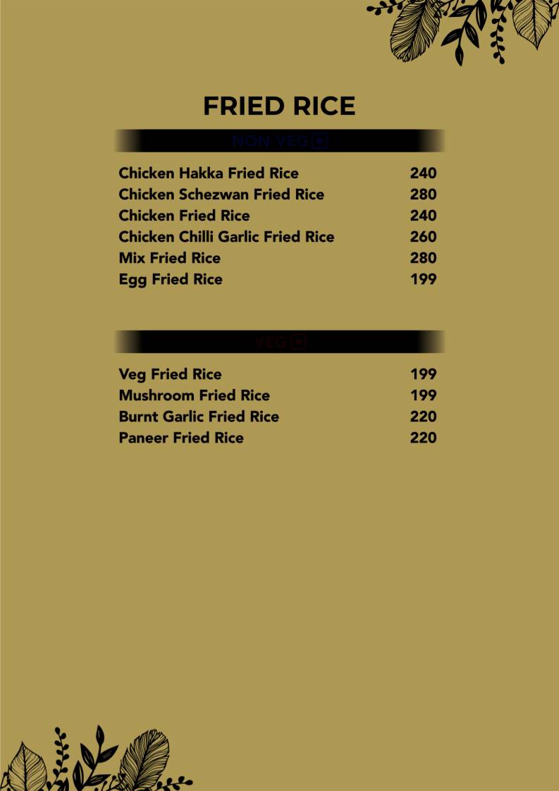 Charminar Biryani menu