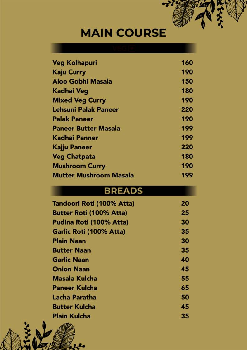 Charminar Biryani menu