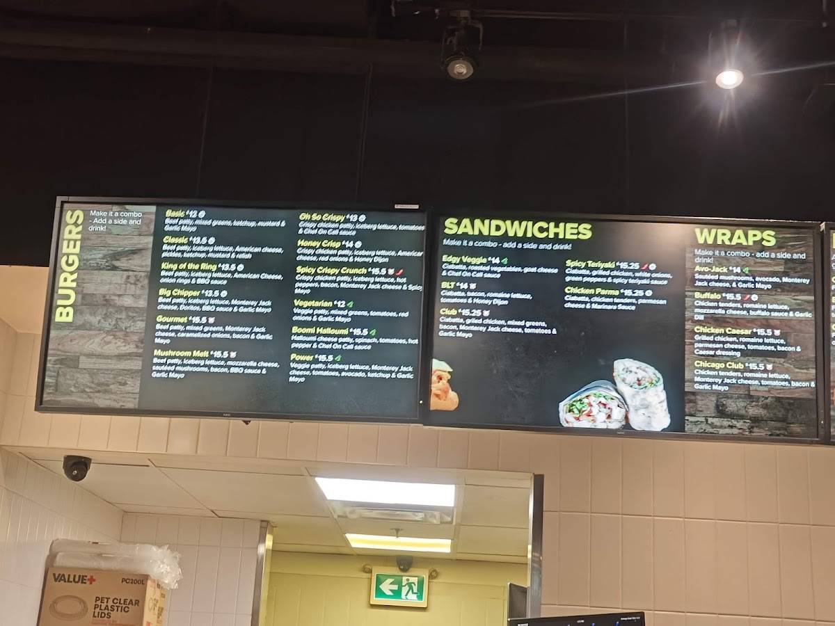 Menu de Chef On Call