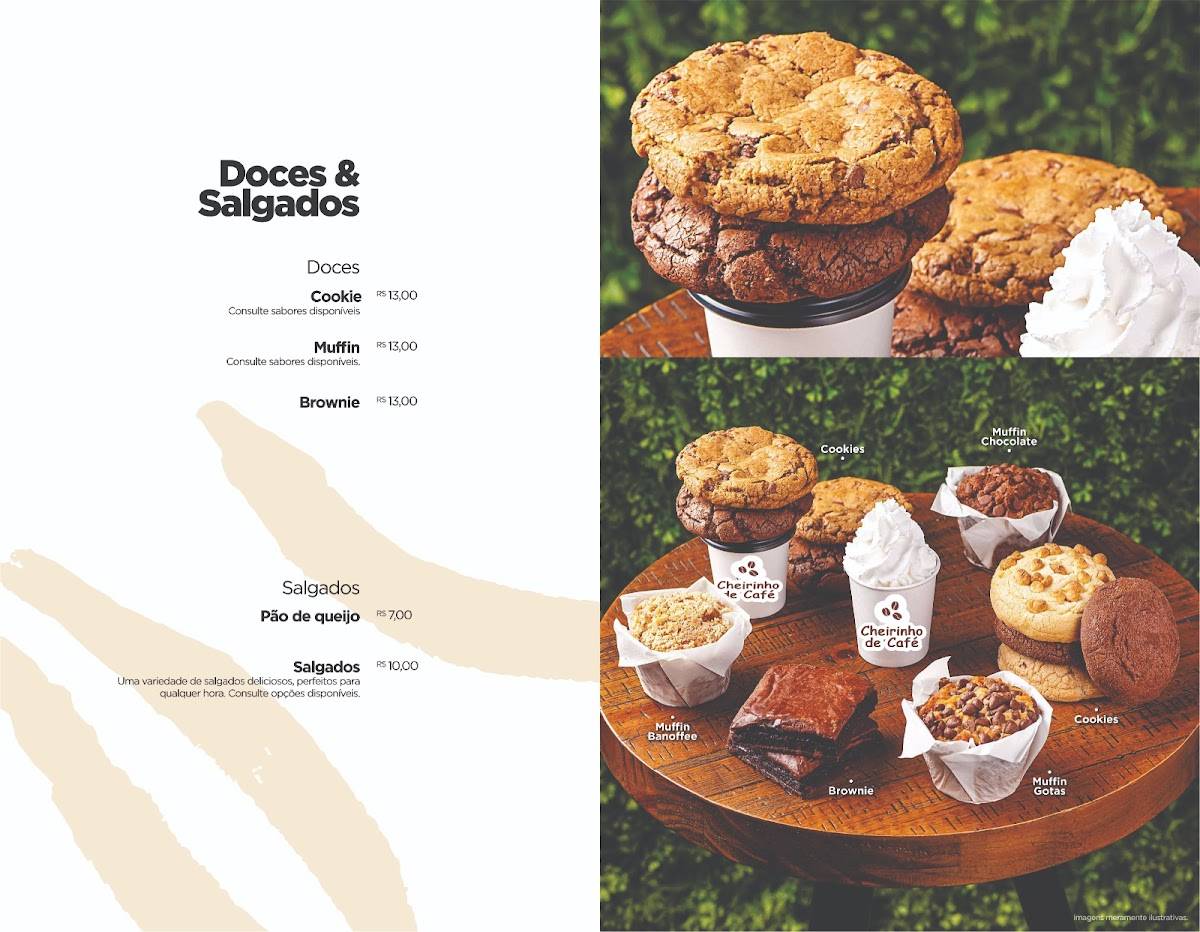 Cheirinho de Café cardápio