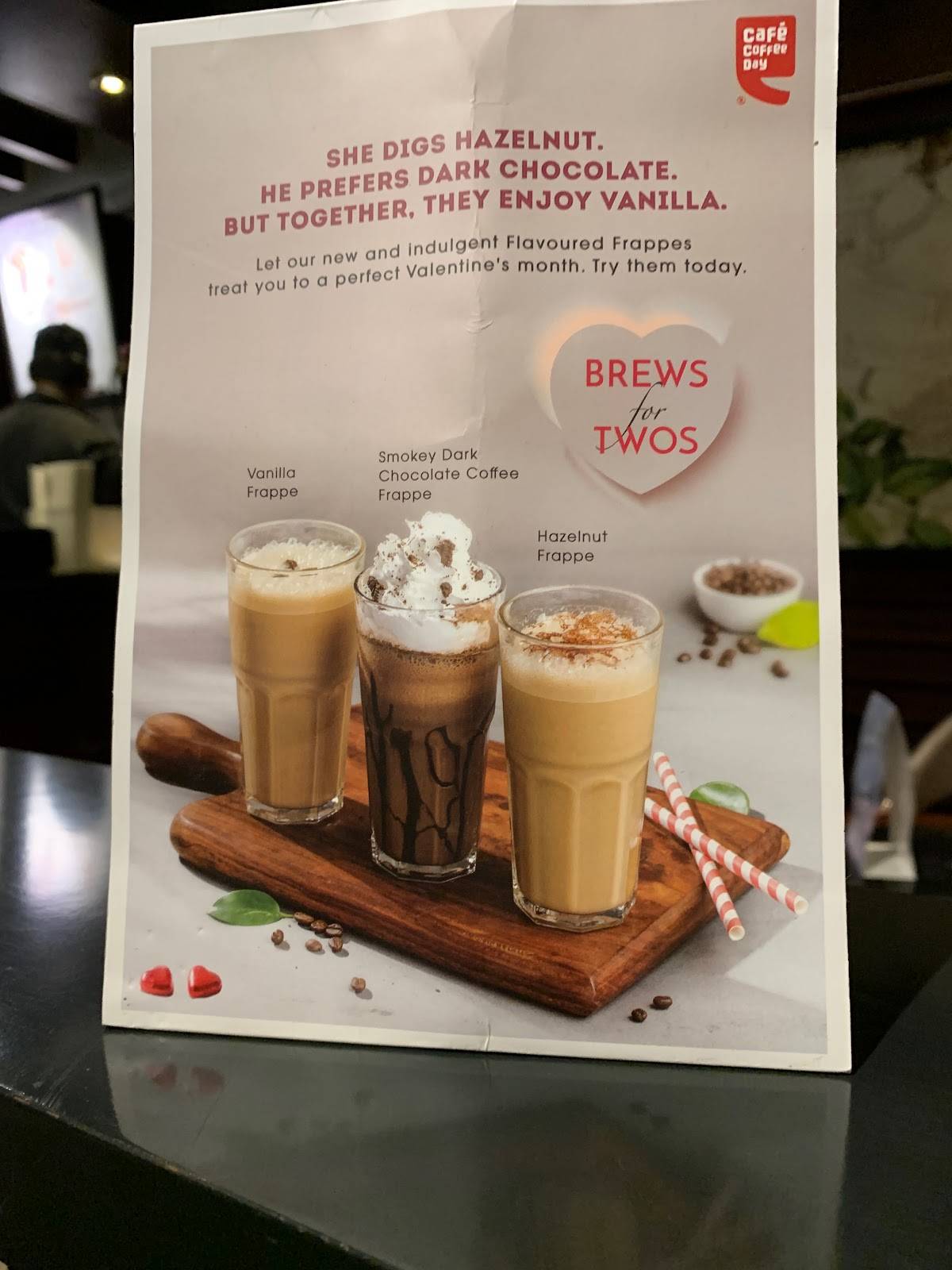 Café Coffee Day menu