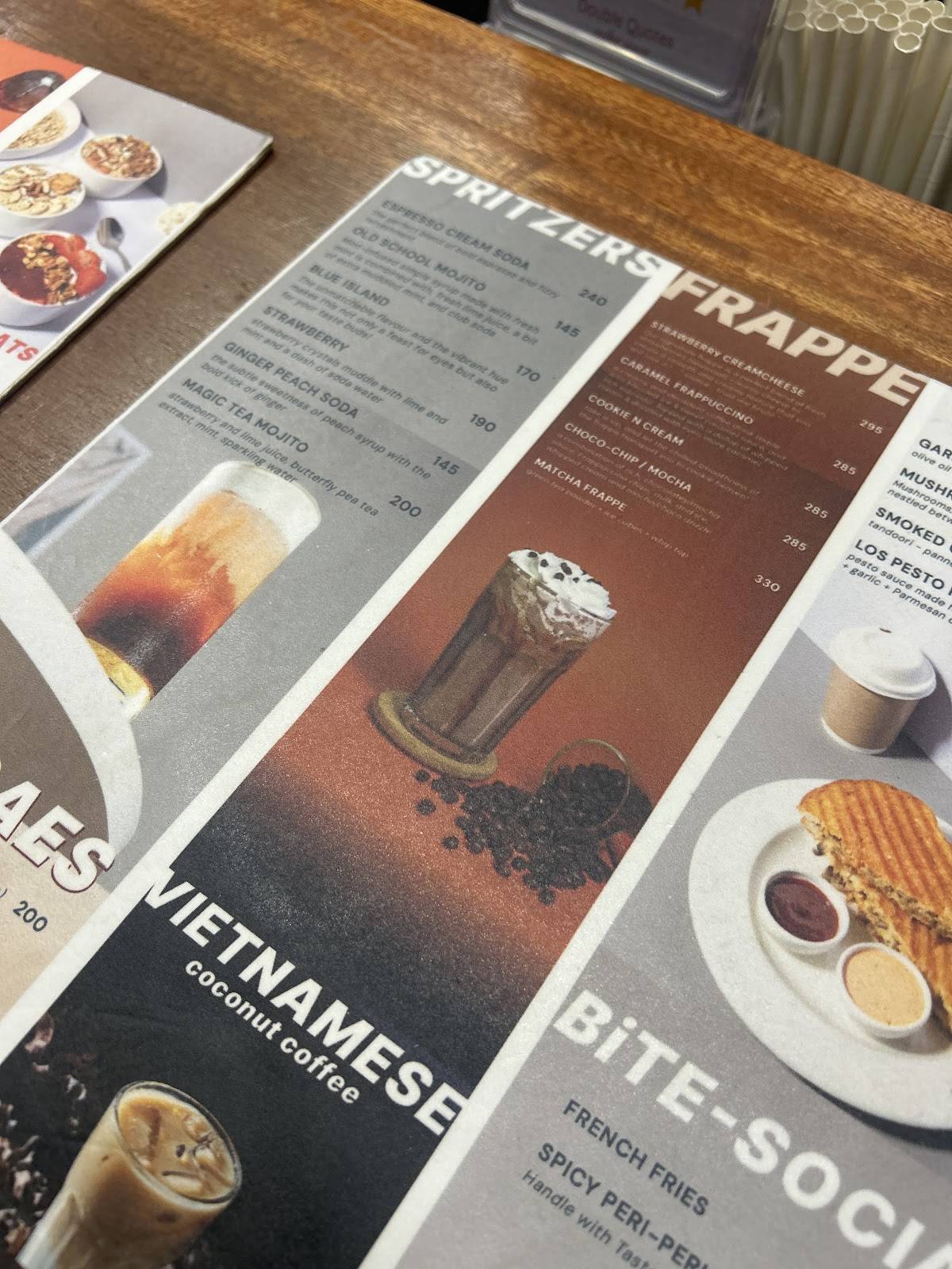 Double Quotes Coffee Space Dine In 4th Main Road Anna Nagar menu