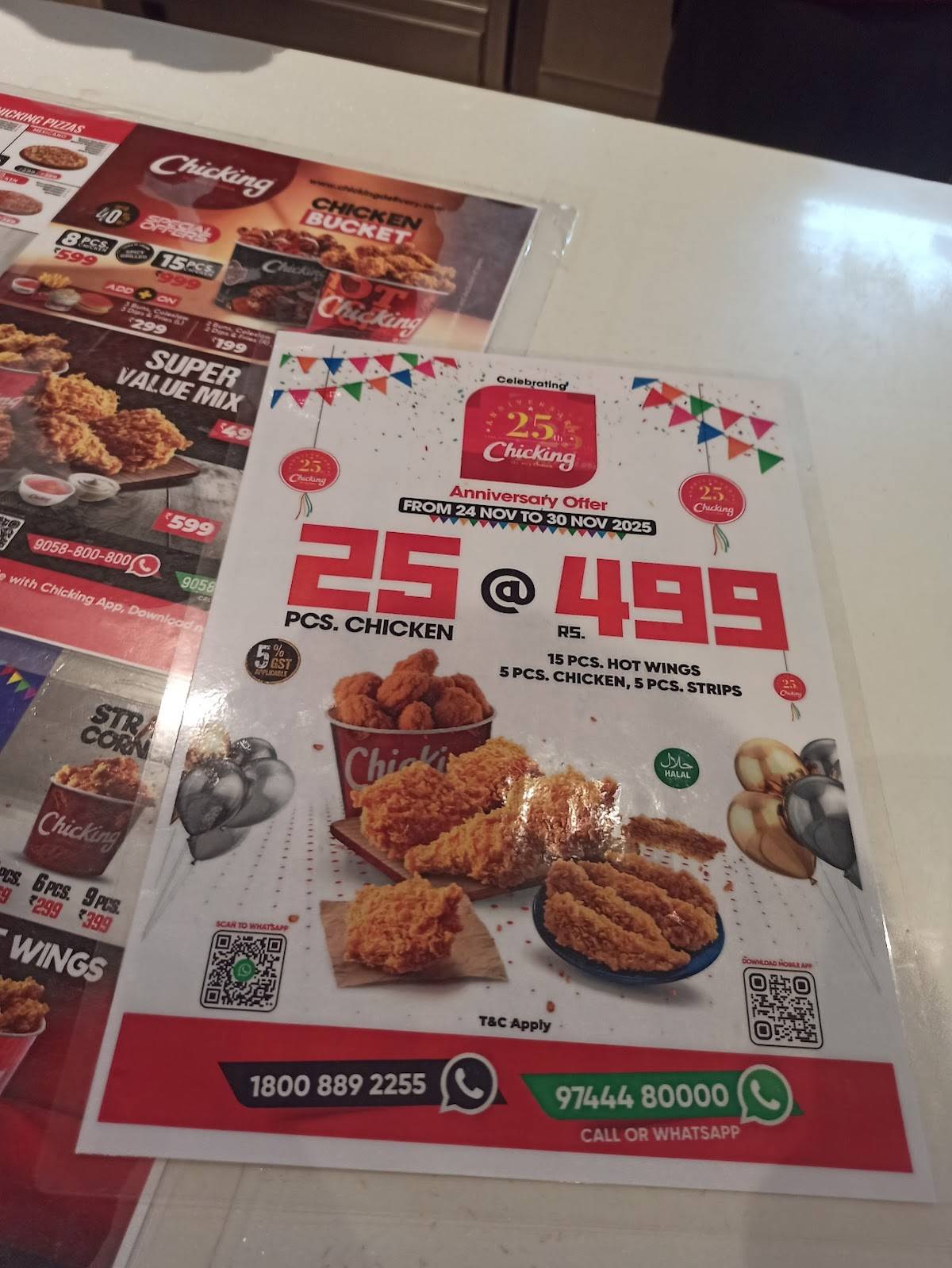 ChicKing menu