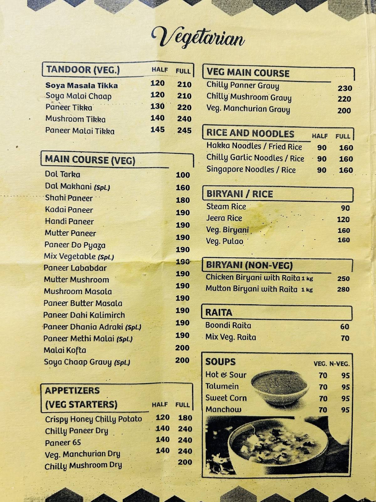 Chick N Salsa menu