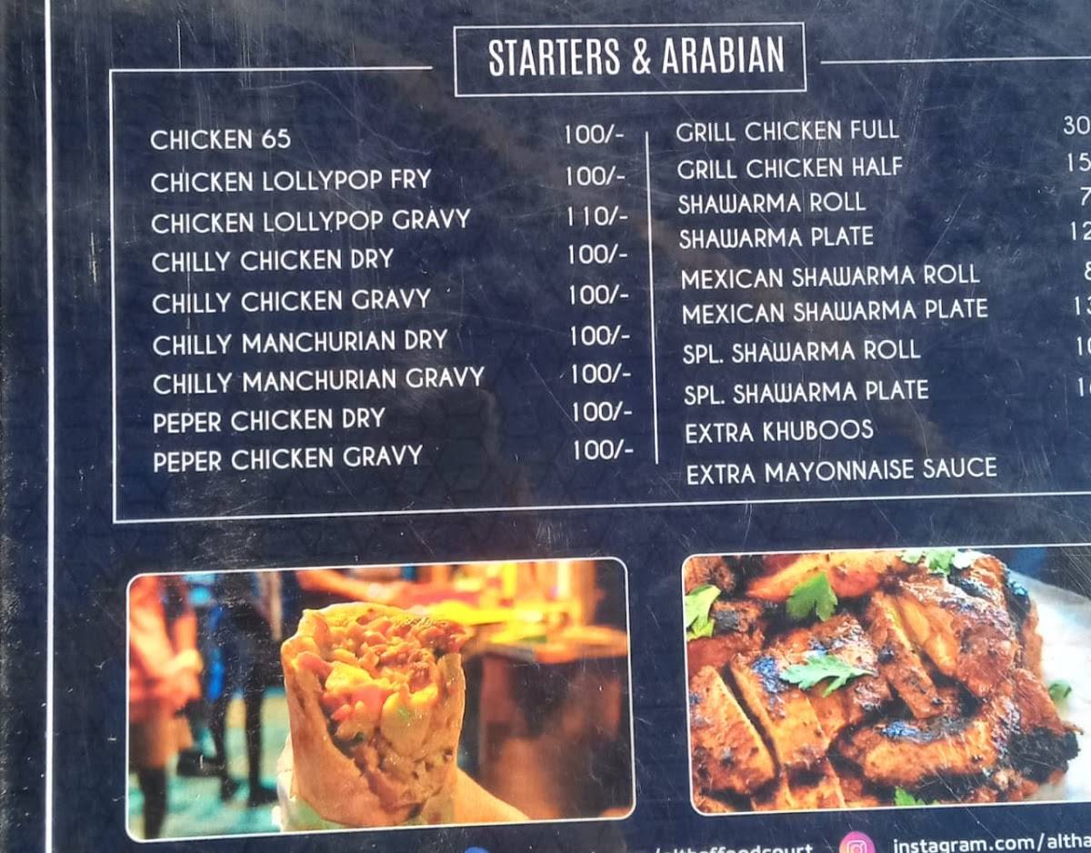 Chillax Restaurant menu