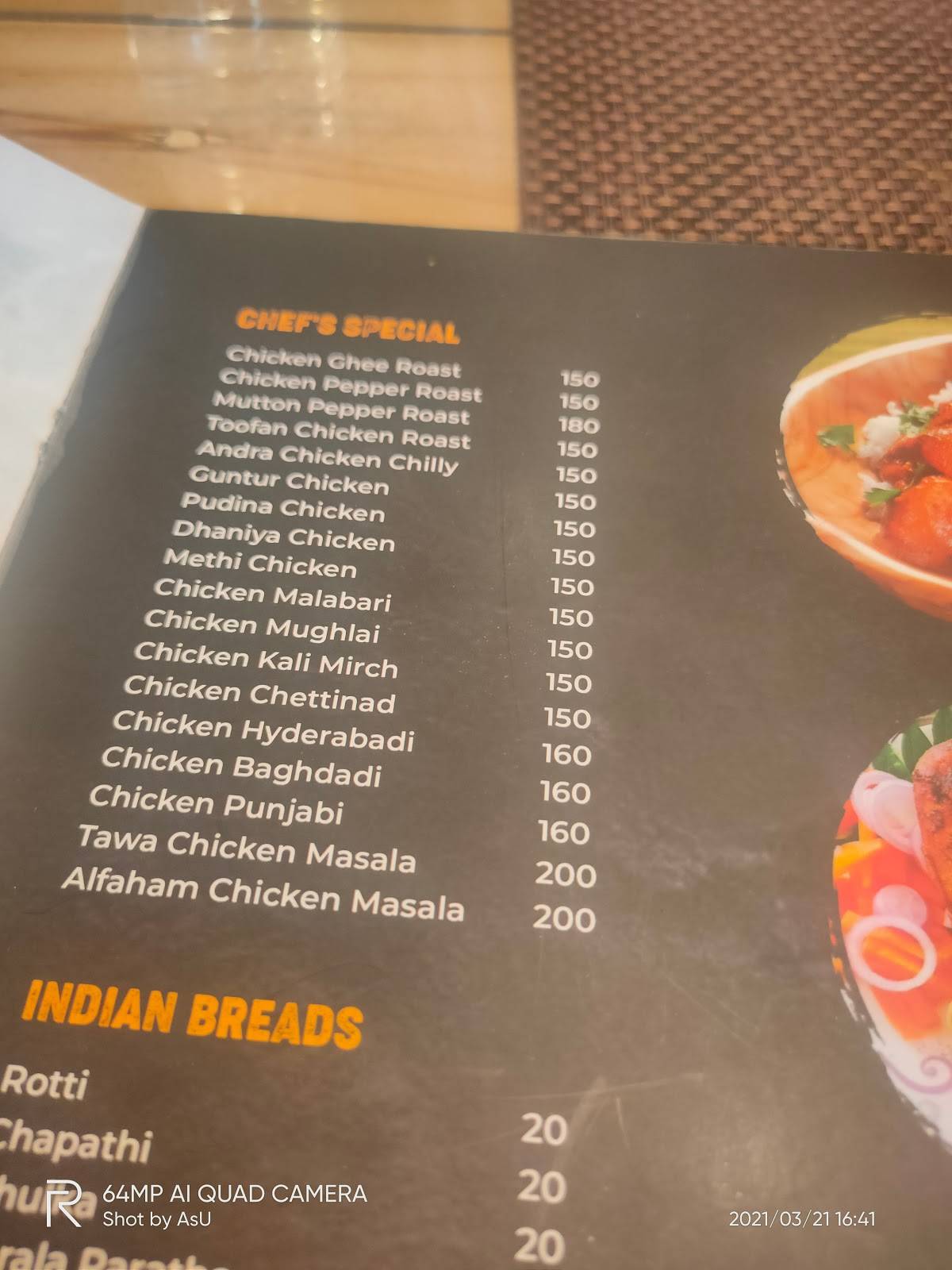 CHILLOUT CAFE RESTAURANT menu