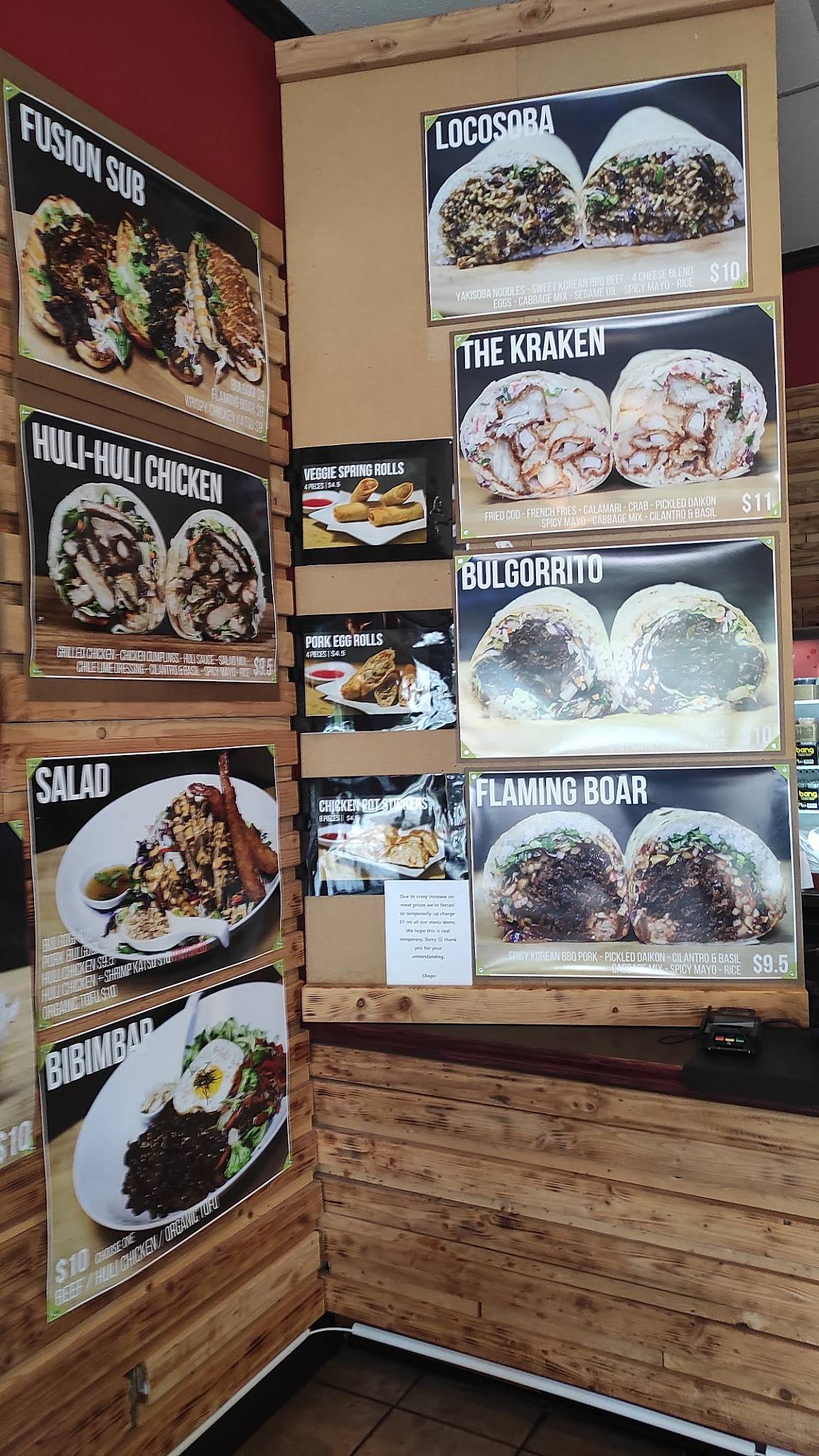 Menu at Chops restaurant, Everett, Hardeson Rd STE E