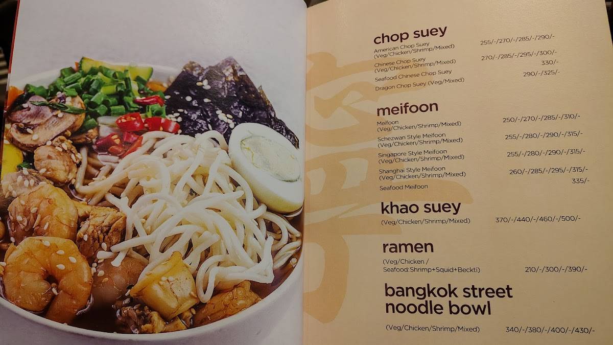 Chowman (Koramangala) menu