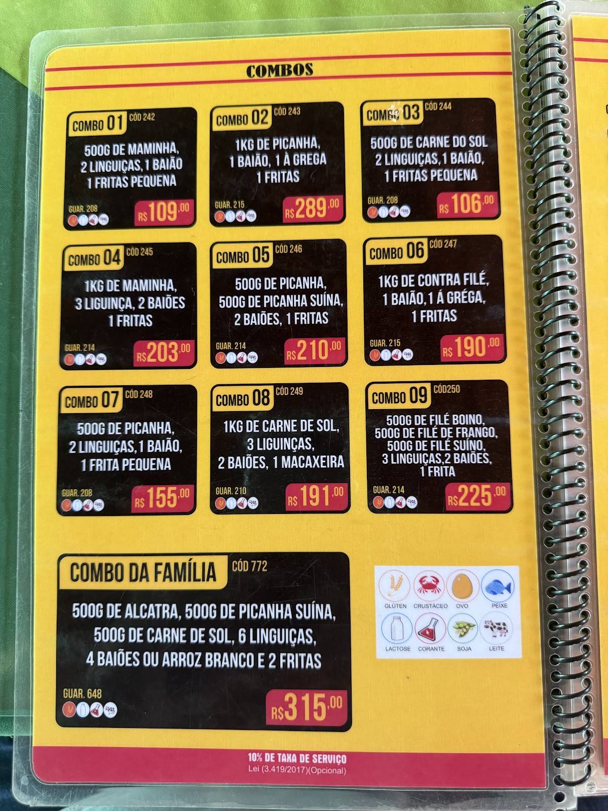 Churrascaria Poranga - Sul cardápio