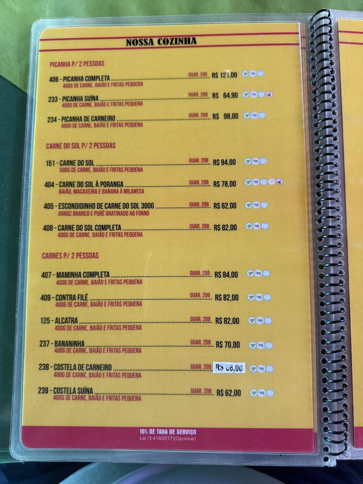Churrascaria Poranga - Sul cardápio