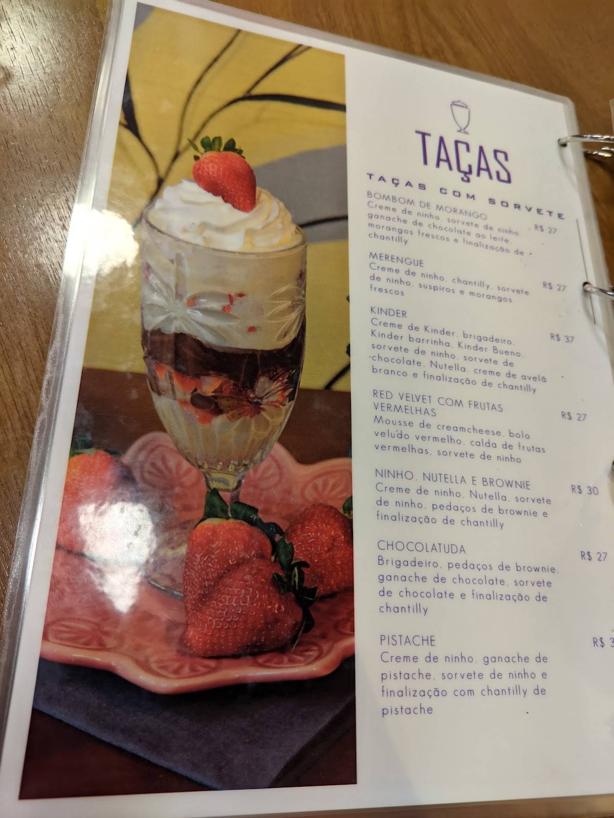 Çikolata Confeitaria cardápio